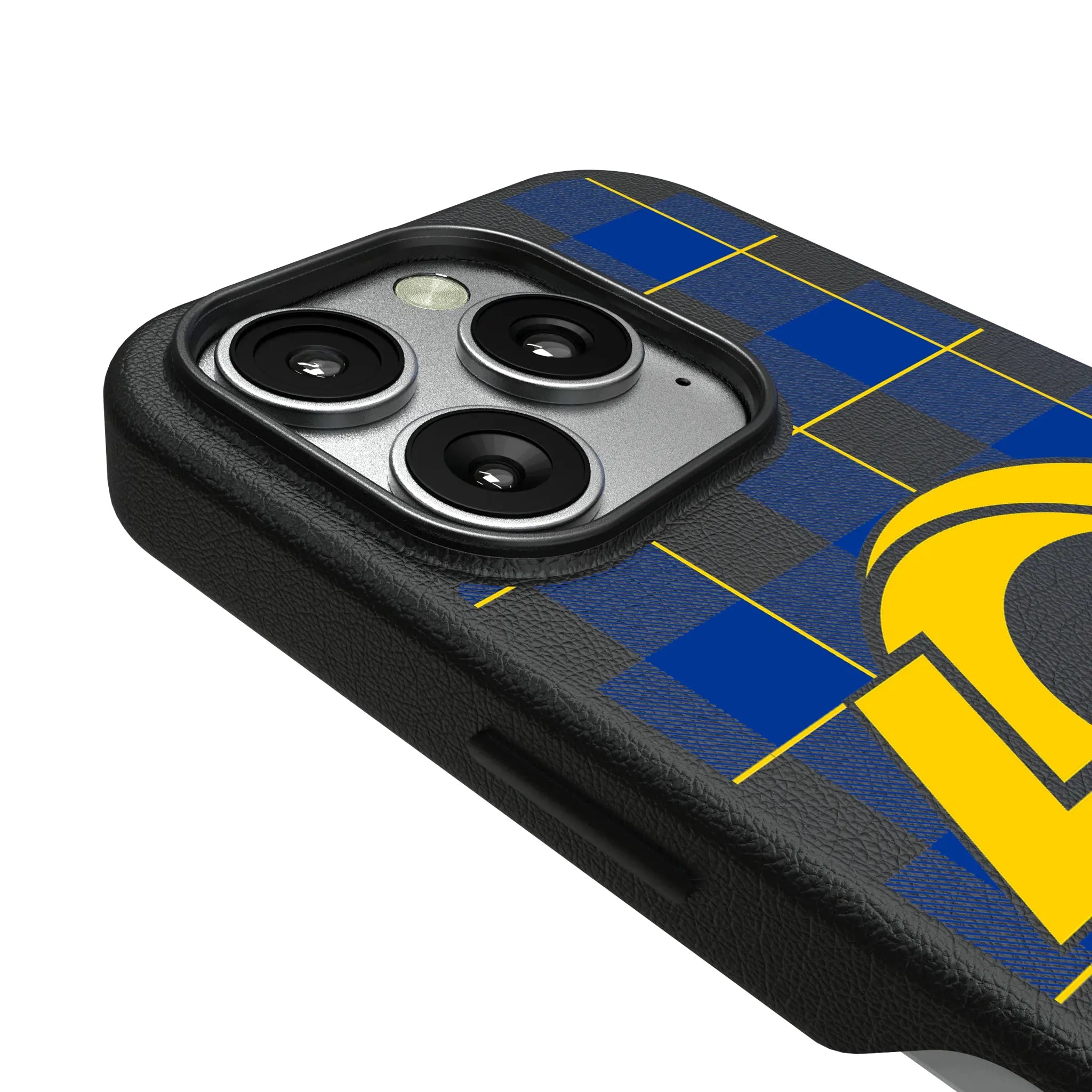 Los Angeles Rams Plaid iPhone MagSafe Compatible Phone Case for Apple iPhone - Detail
