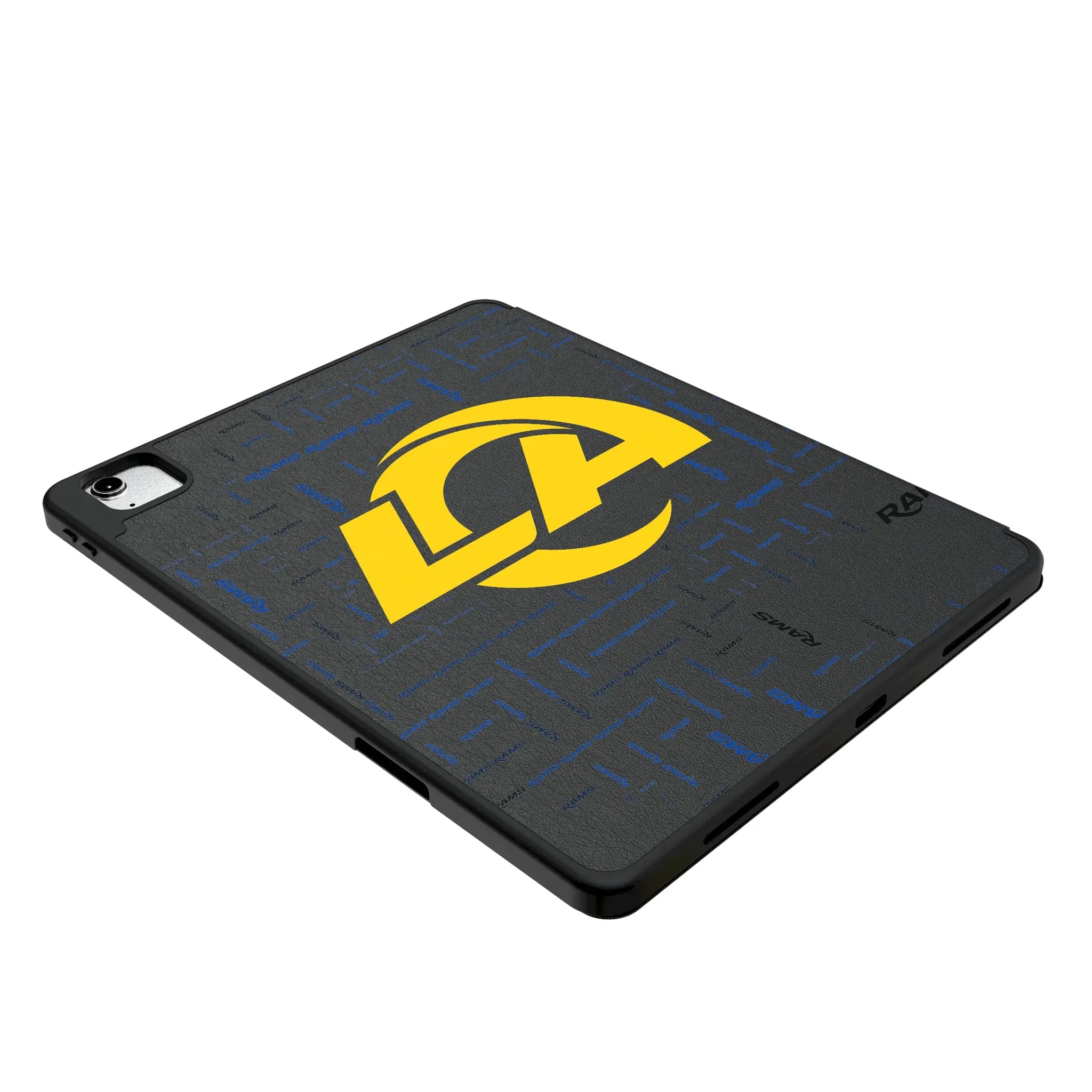 Los Angeles Rams Quadtile iPad Tablet Case for Apple iPad - Isometric View