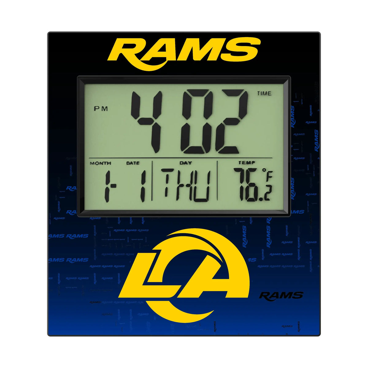 Los Angeles Rams Quadtile Wall Clock