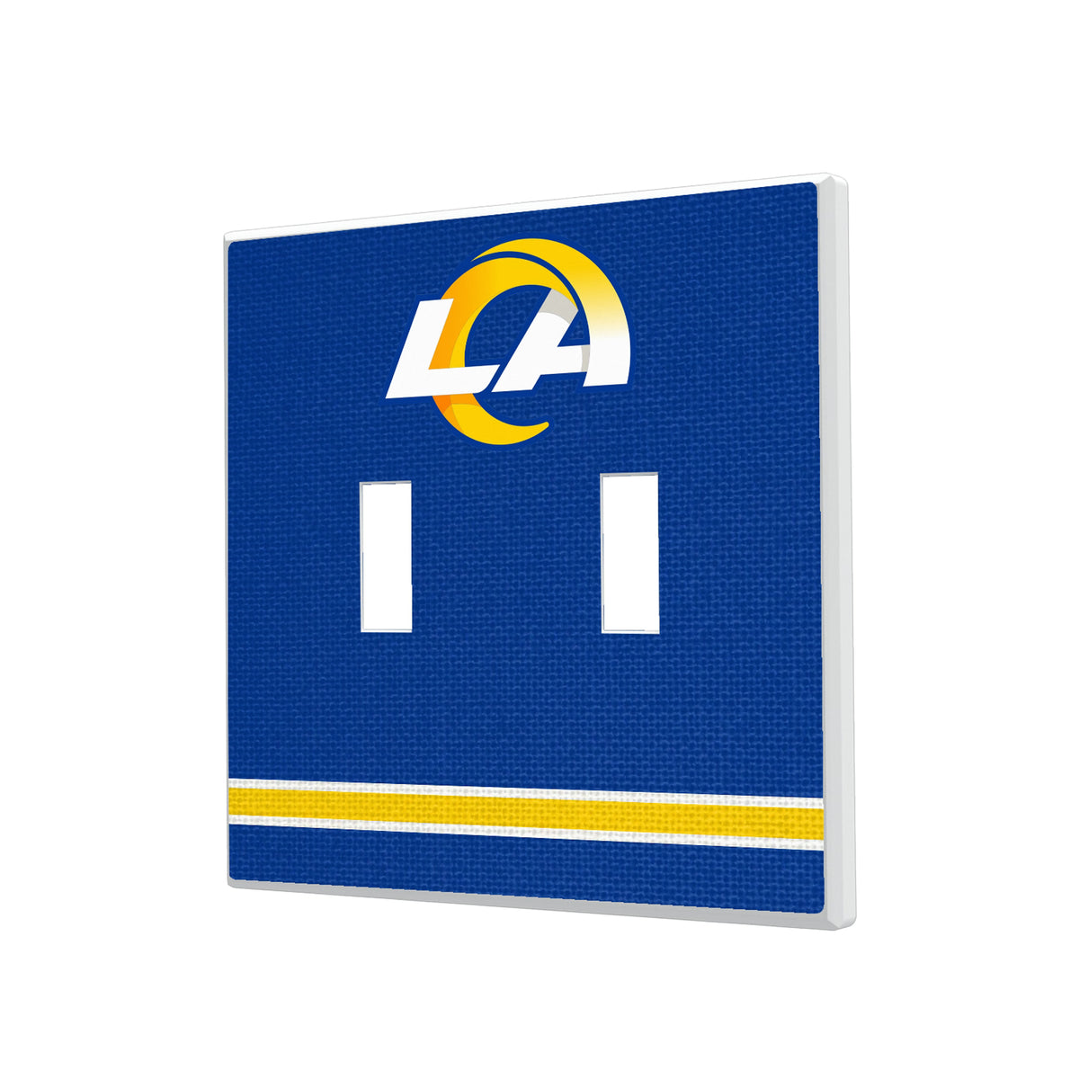 Los Angeles Rams Stripe Hidden-Screw Light Switch Plate#Style_Double Toggle