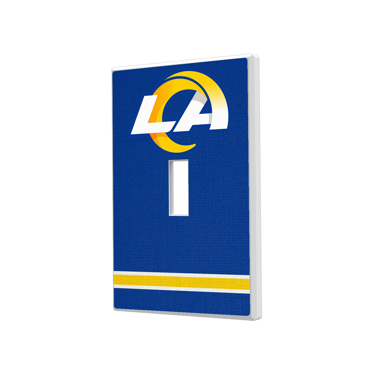 Los Angeles Rams Stripe Hidden-Screw Light Switch Plate#Style_Single Toggle