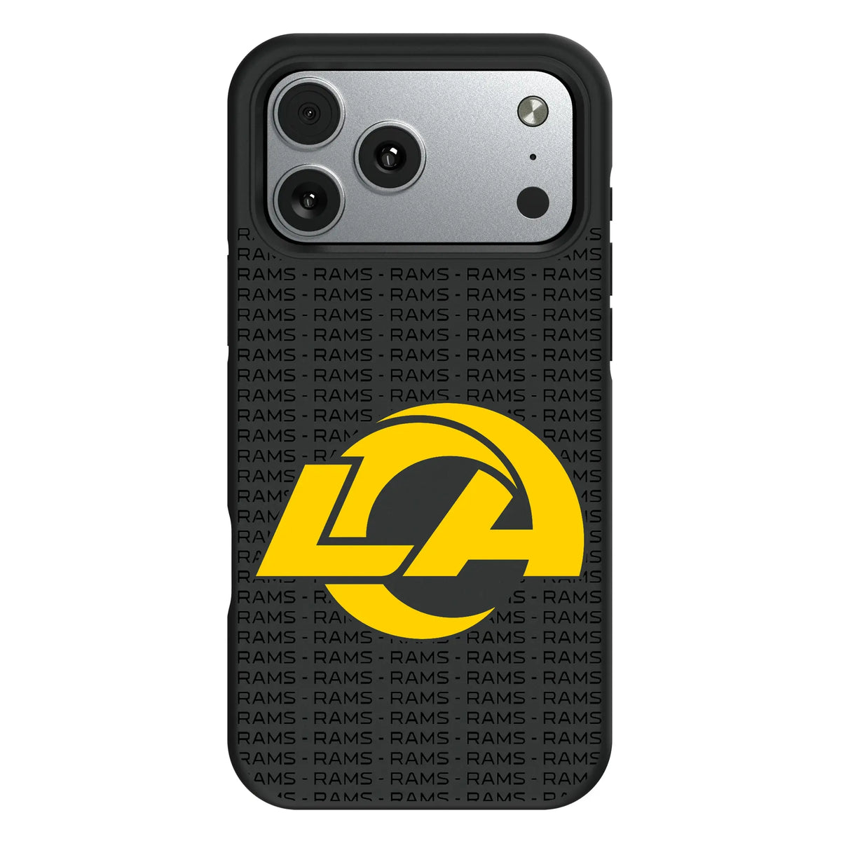 Los Angeles Rams Text Backdrop iPhone Bump Phone Case for Apple iPhone#Device_iPhone 17 Pro Max