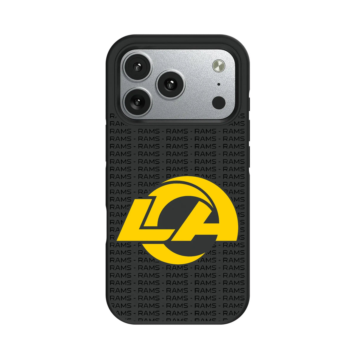 Los Angeles Rams Text Backdrop iPhone Bump Phone Case for Apple iPhone#Device_iPhone 17 Pro