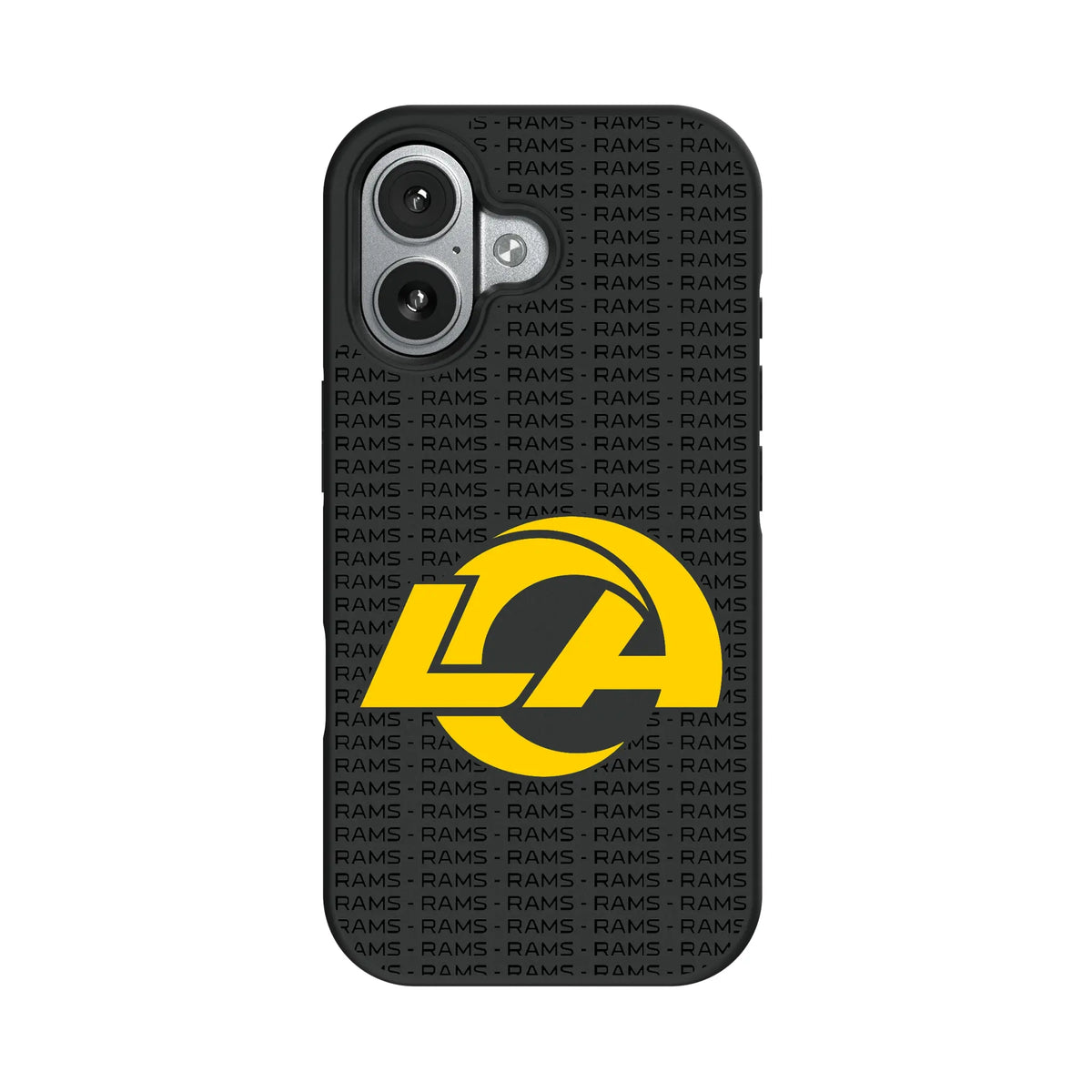 Los Angeles Rams Text Backdrop iPhone Bump Phone Case for Apple iPhone#Device_iPhone 17