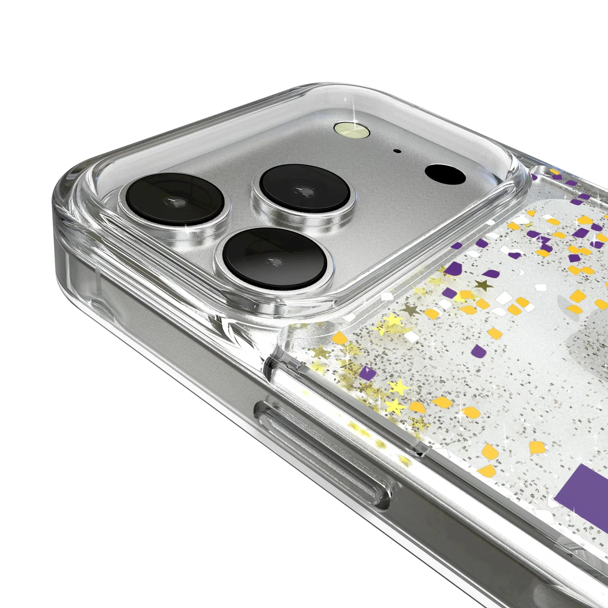 Louisiana State University Tigers Confetti iPhone Glitter Phone Case for Apple iPhone - Detail