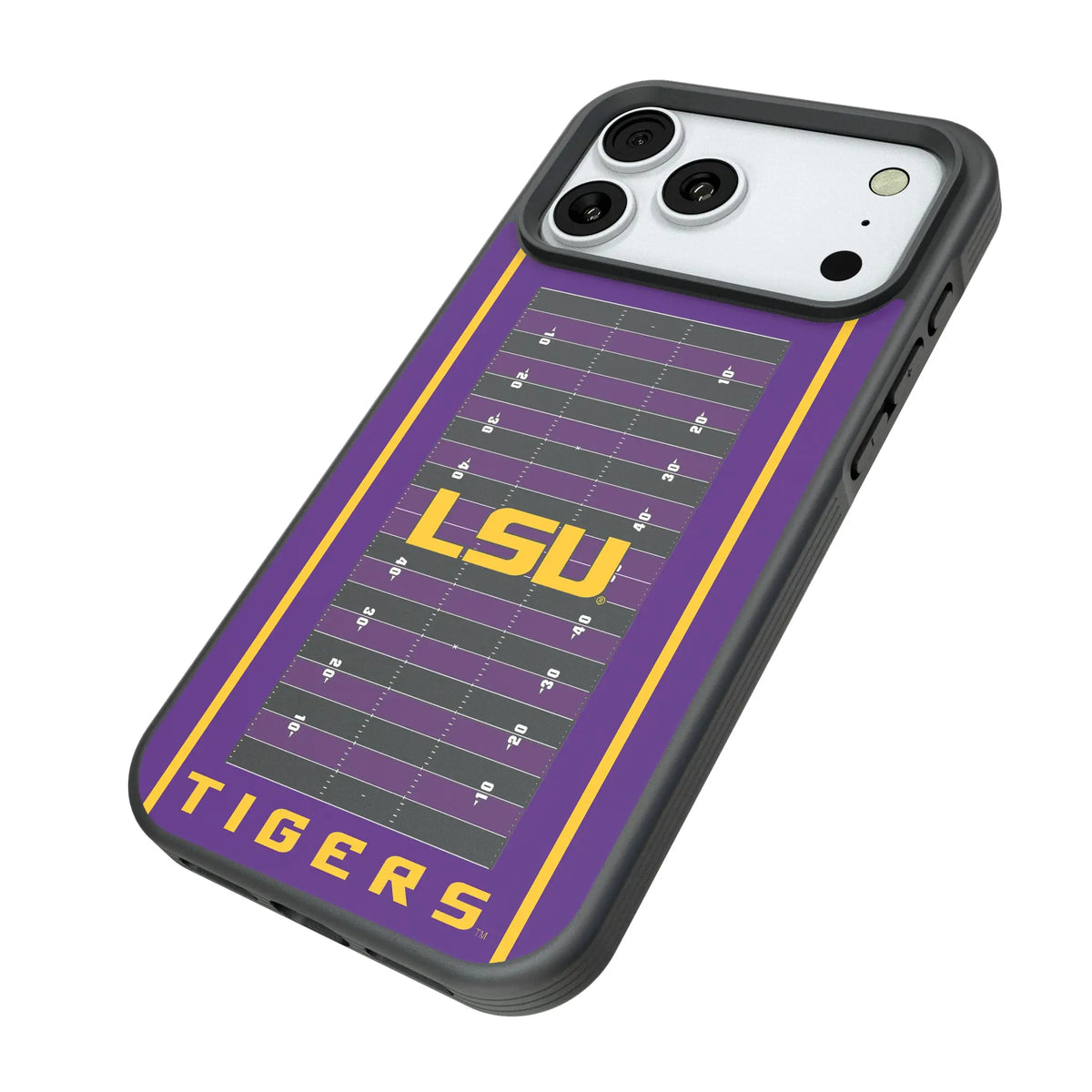 Louisiana State University Tigers Field iPhone Bump Phone Case for Apple iPhone - Isometric View#Device_iPhone 18 Pro Max