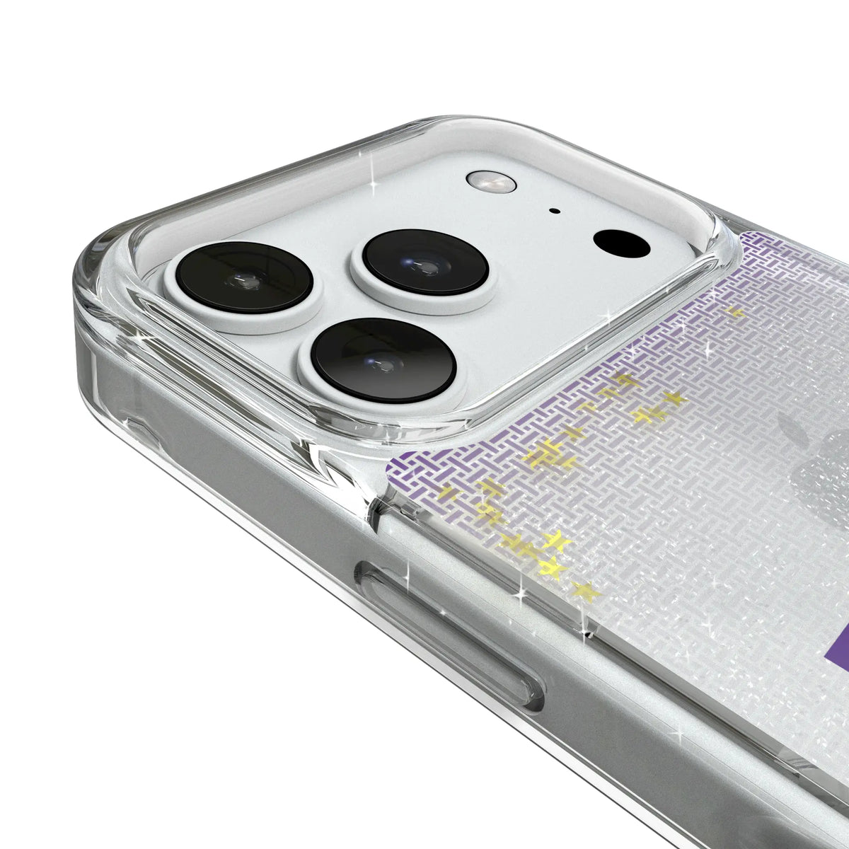 Louisiana State University Tigers Linen iPhone Glitter Phone Case for Apple iPhone - Detail#Device_iPhone 18 Pro