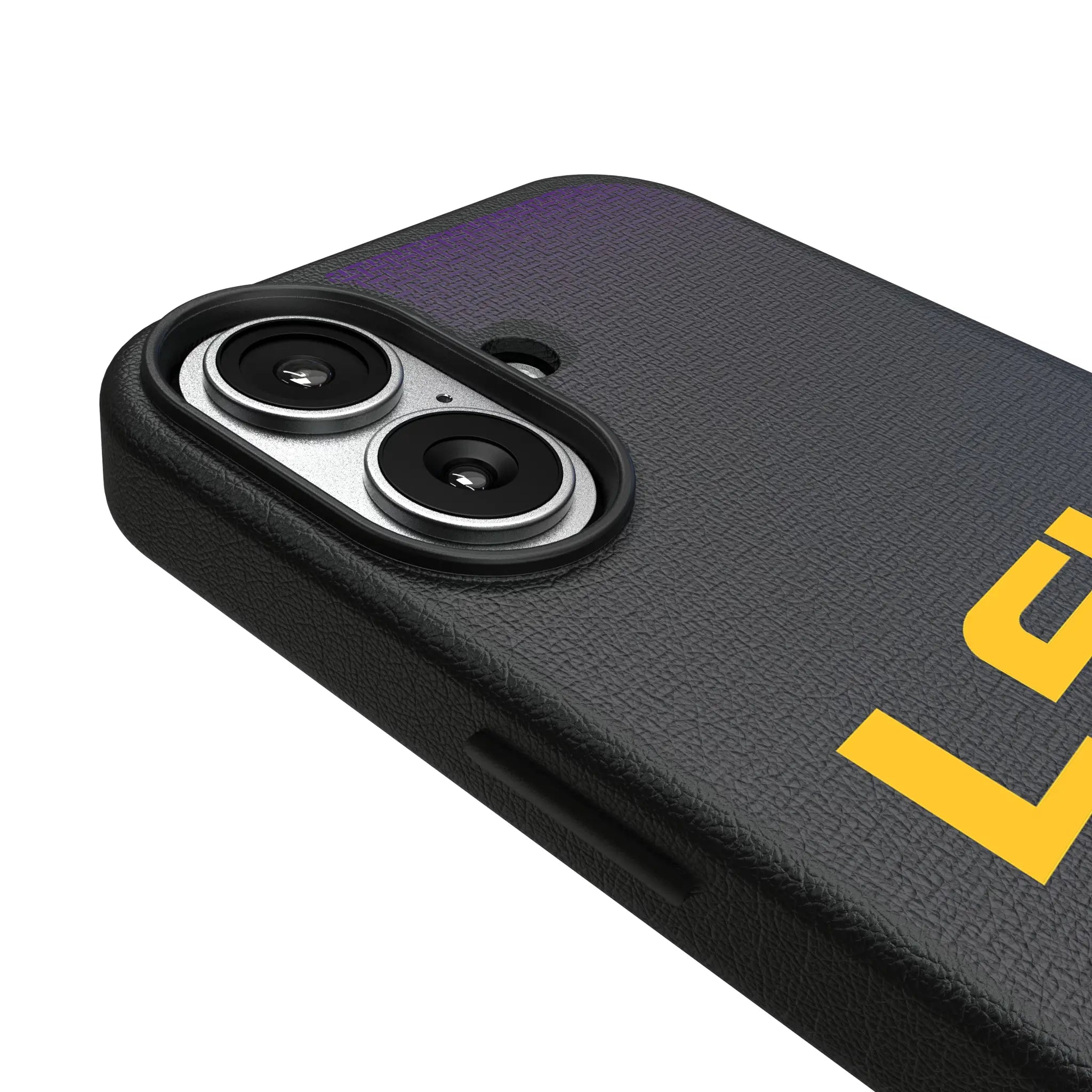 Louisiana State University Tigers Linen iPhone MagSafe Compatible Phone Case for Apple iPhone - Detail#Device_iPhone 17