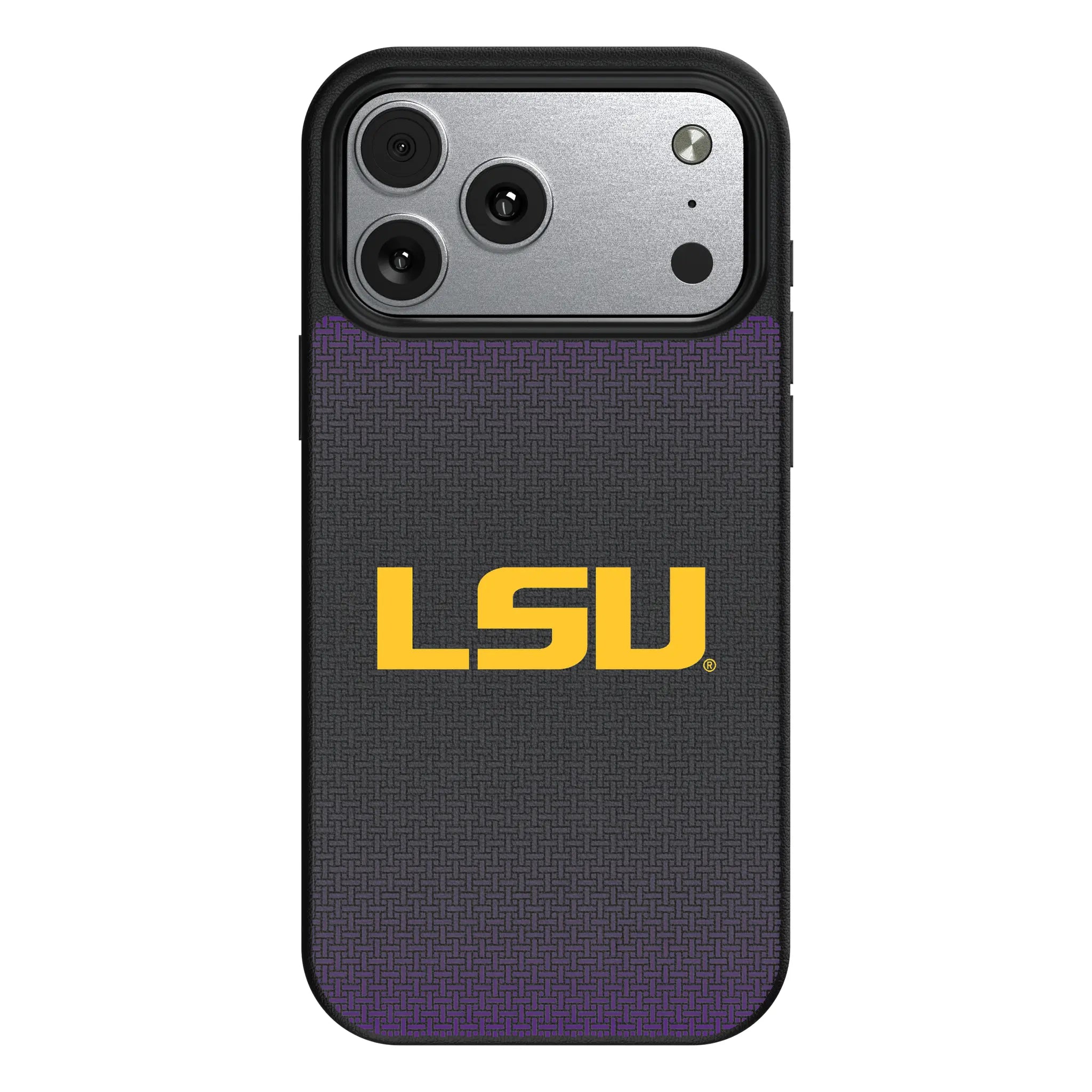 Louisiana State University Tigers Linen iPhone MagSafe Compatible Phone Case for Apple iPhone#Device_iPhone 17 Pro Max