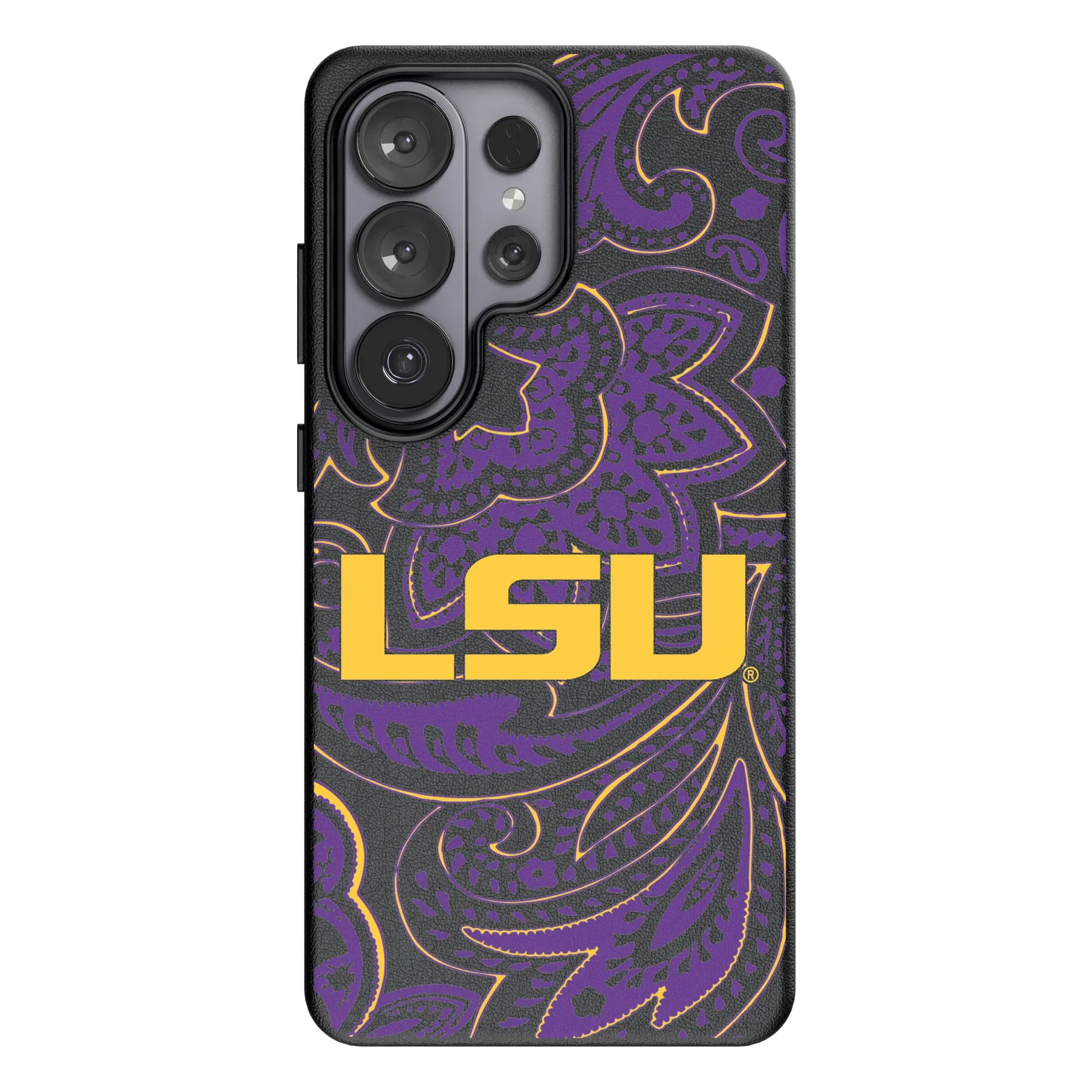 Louisiana State University Tigers Paisley Galaxy MagSafe Compatible Phone Case for Samsung Galaxy#Device_Galaxy S26 Ultra
