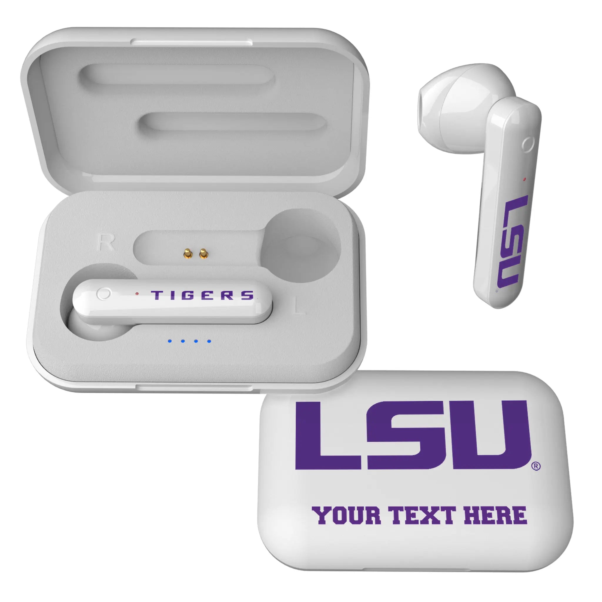 Louisiana State University Tigers Personalized Insignia Wireless TWS Earbuds