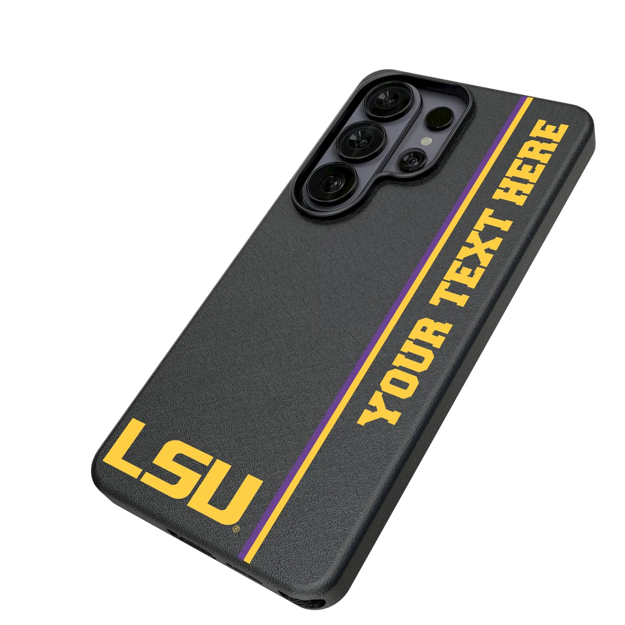 Louisiana State University Tigers Personalized Sidebard Galaxy MagSafe Compatible Phone Case for Samsung Galaxy - Isometric View#Device_Galaxy S26 Ultra