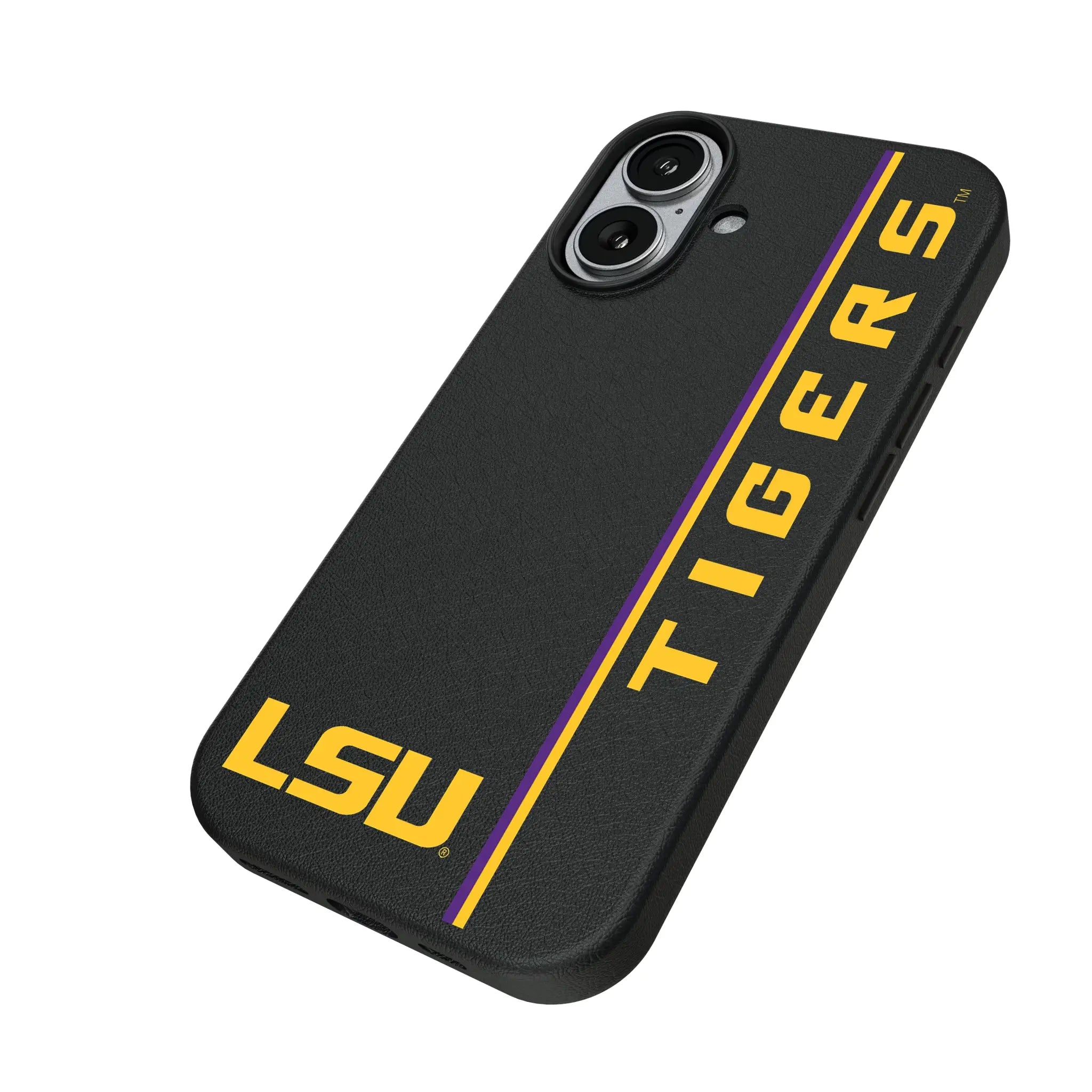 Louisiana State University Tigers Sidebar iPhone MagSafe Compatible Phone Case for Apple iPhone - Isometric View#Device_iPhone 17