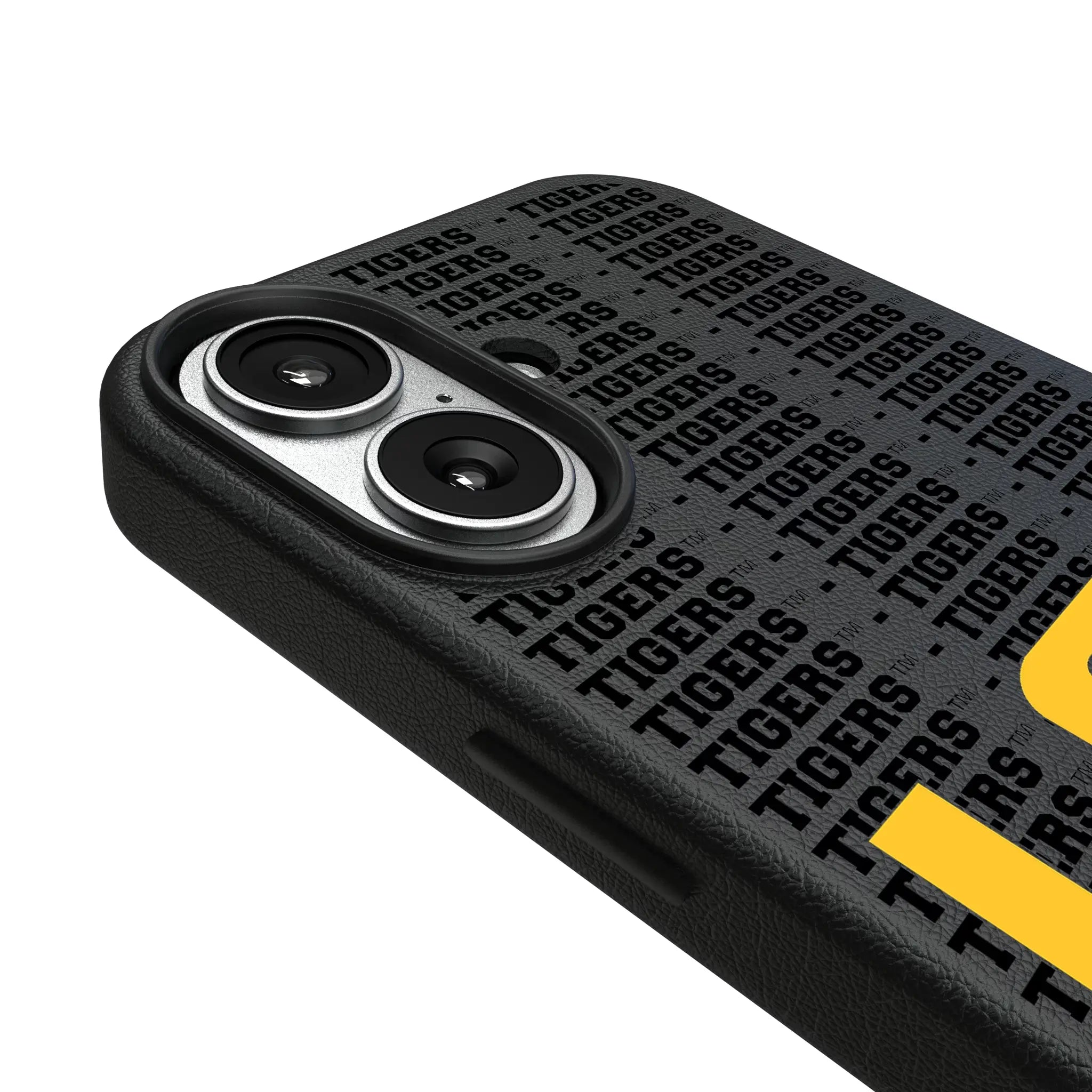 Louisiana State University Tigers Text Backdrop iPhone MagSafe Compatible Phone Case for Apple iPhone - Detail#Device_iPhone 17
