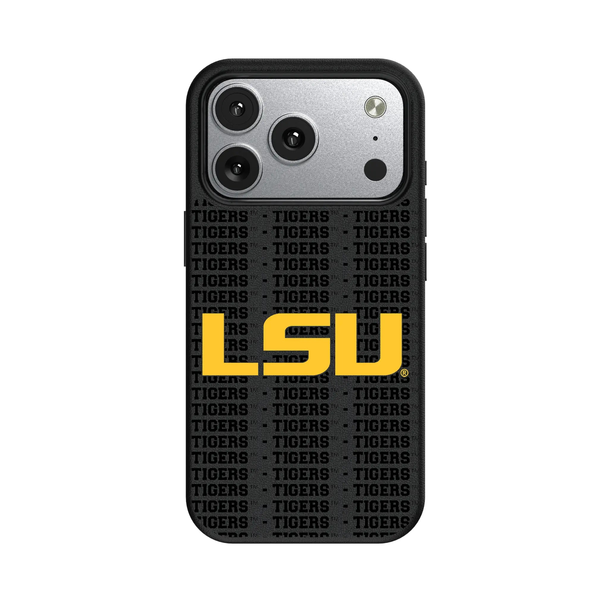 Louisiana State University Tigers Text Backdrop iPhone MagSafe Compatible Phone Case for Apple iPhone#Device_iPhone 17 Pro