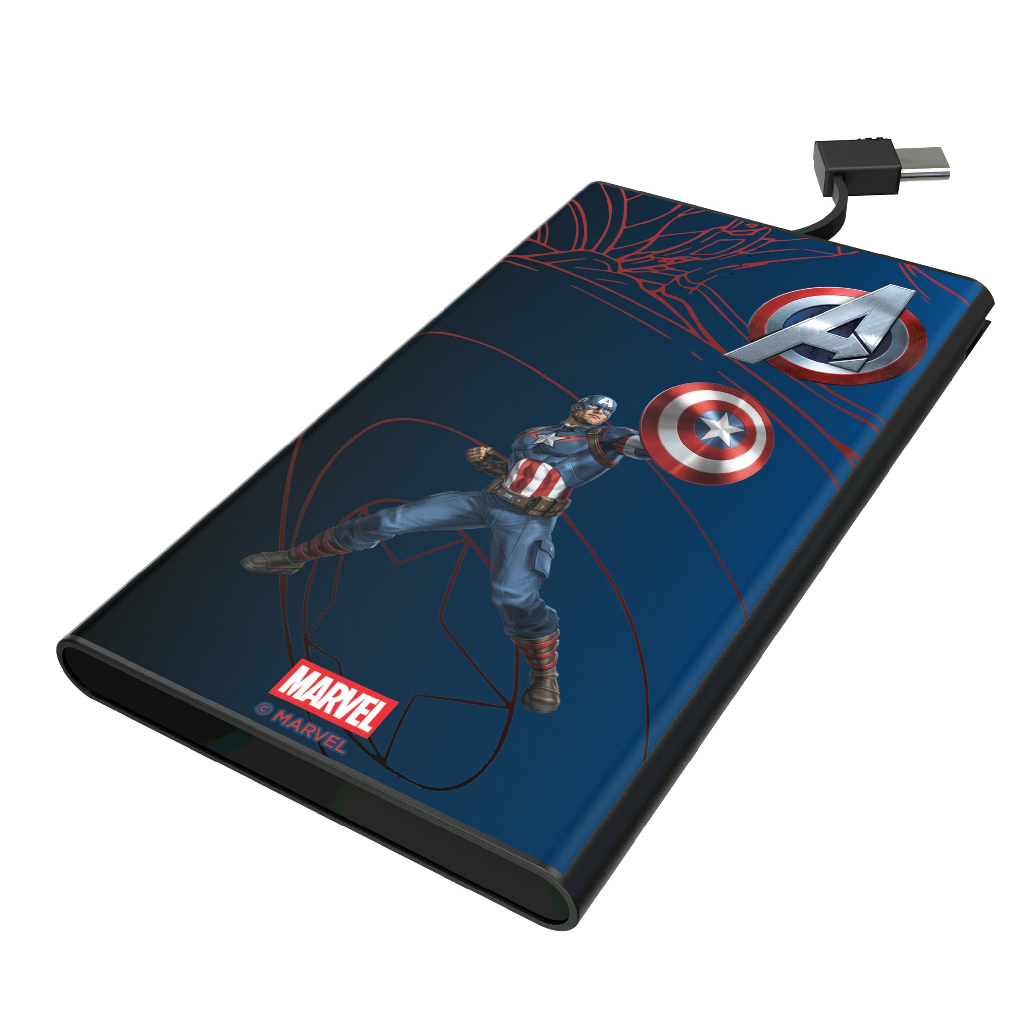 Marvel Avengers Captain America MechLine 5000mAh Flat Powerbank