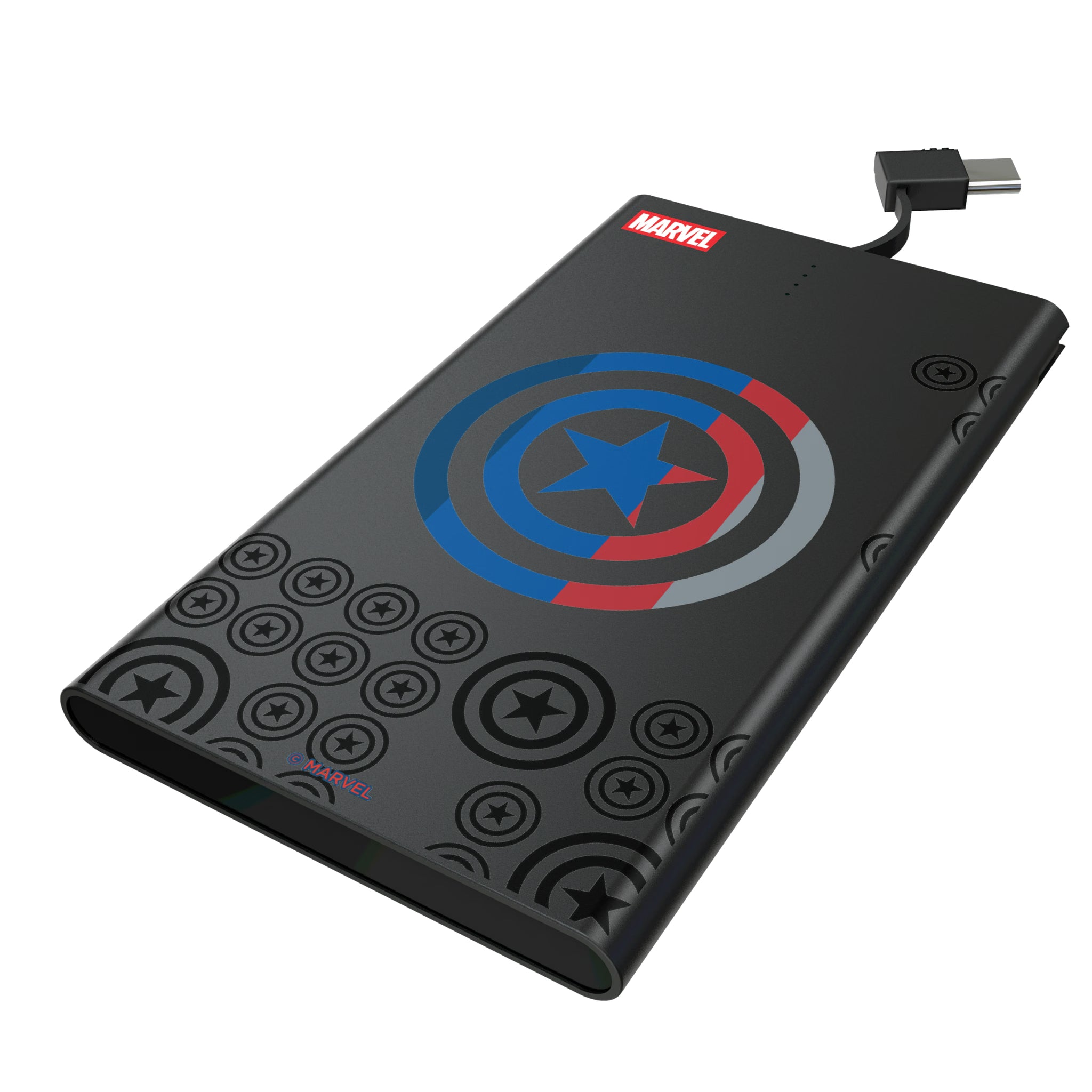 Marvel Avengers Captain America Sigil 5000mAh Flat Powerbank