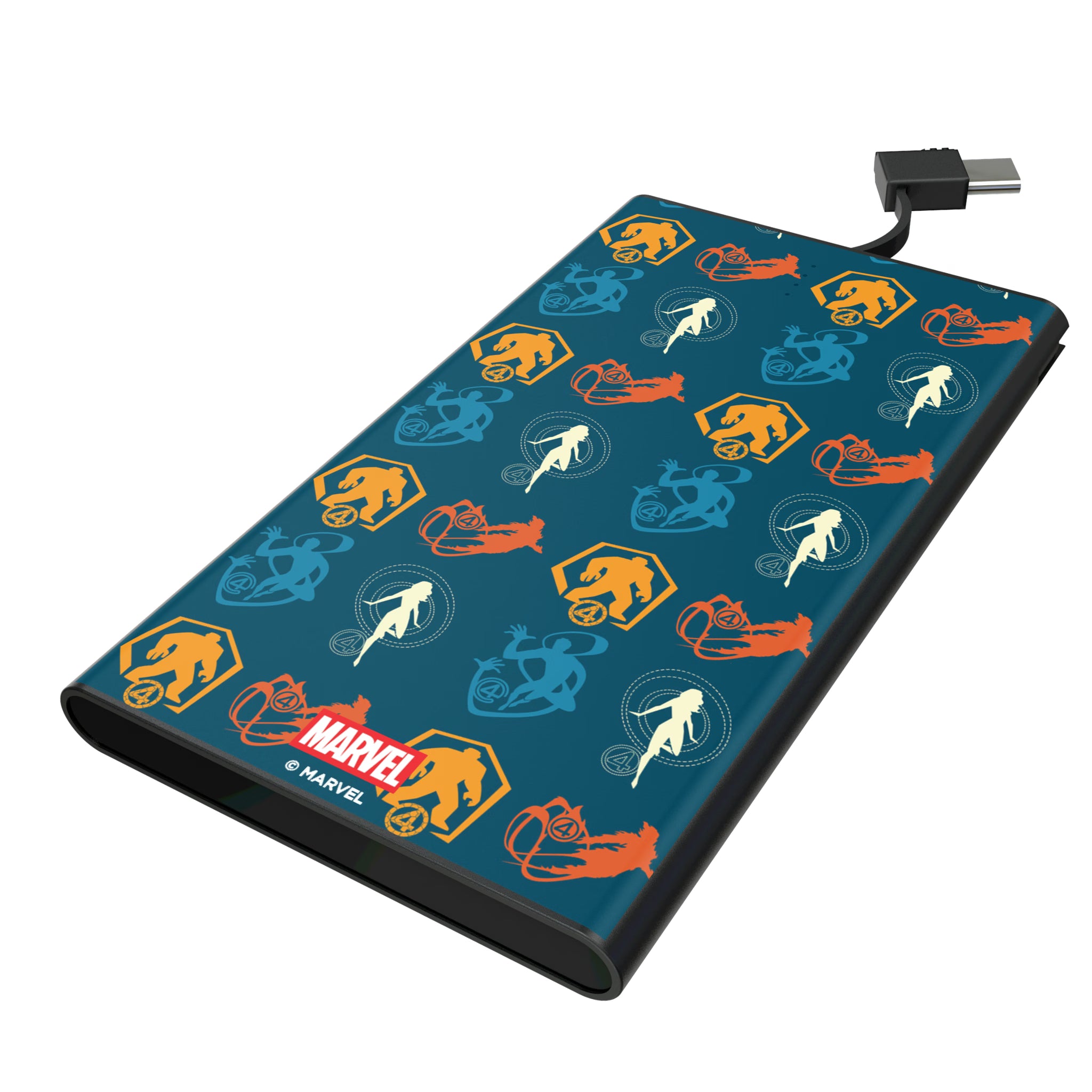 Marvel Fantastic Four Pattern 2 5000mAh Flat Powerbank