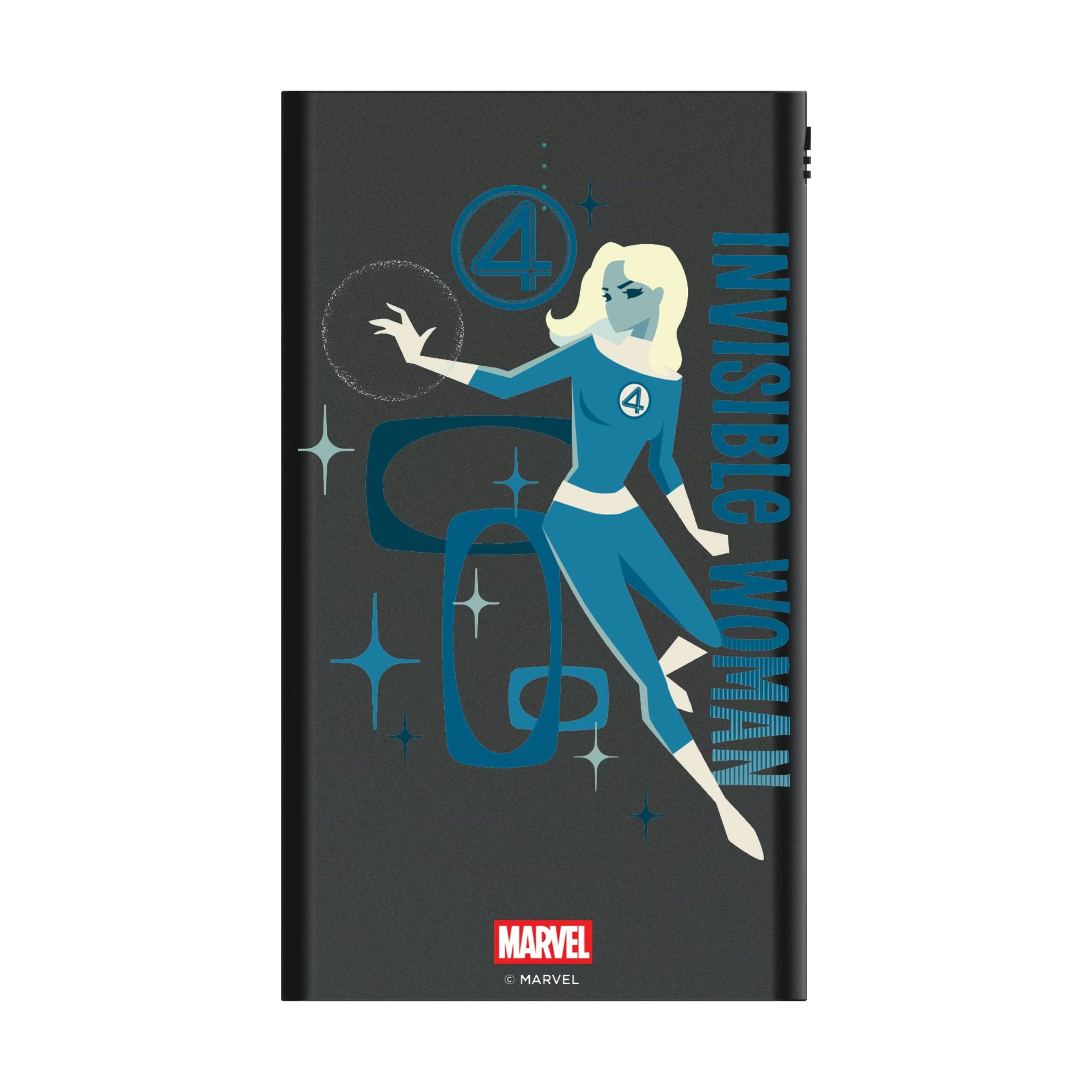 Marvel Invisible Woman Badge 5000mAh Flat Powerbank