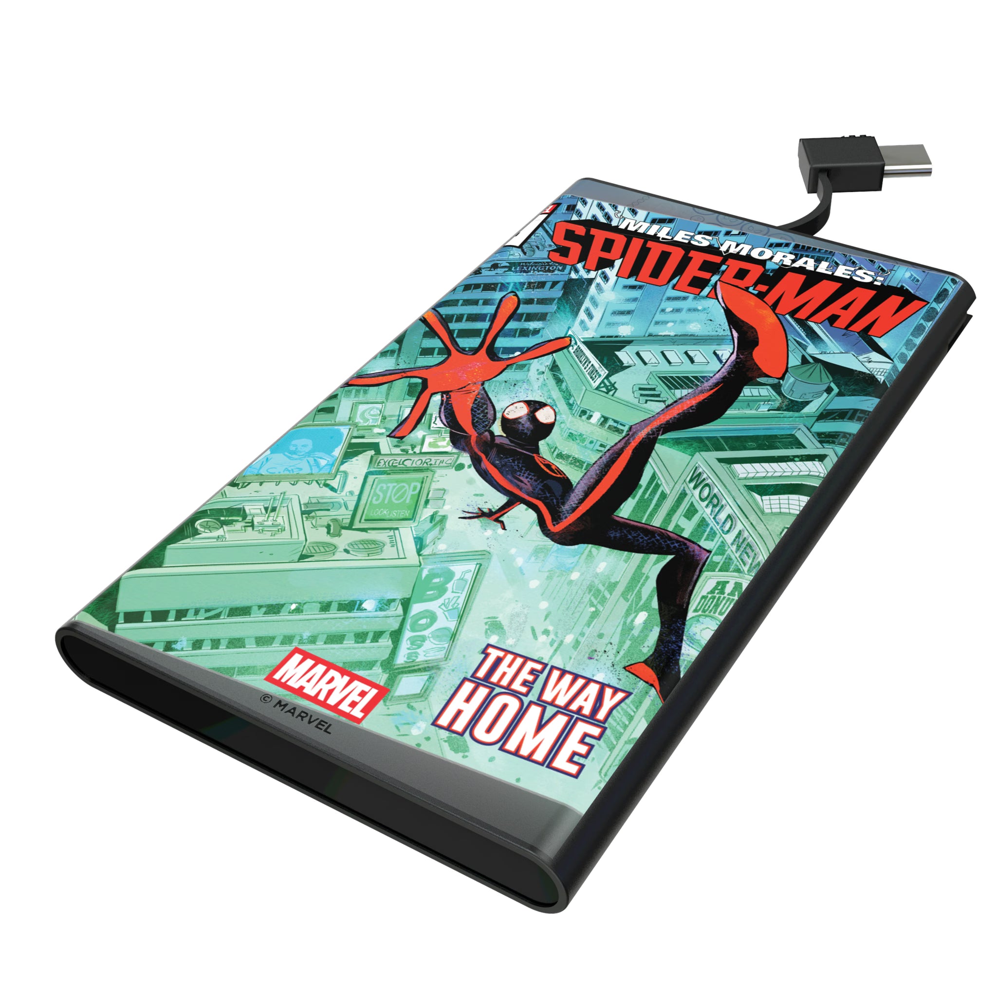 Marvel Miles Morales Classic Cover 5000mAh Flat Powerbank