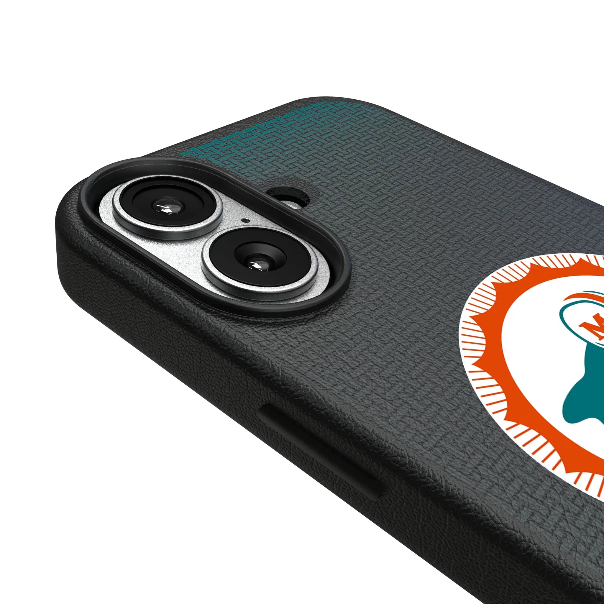Miami Dolphins 1966-1973 Historic Collection Linen iPhone MagSafe Compatible Phone Case for Apple iPhone - Detail#Device_iPhone 17