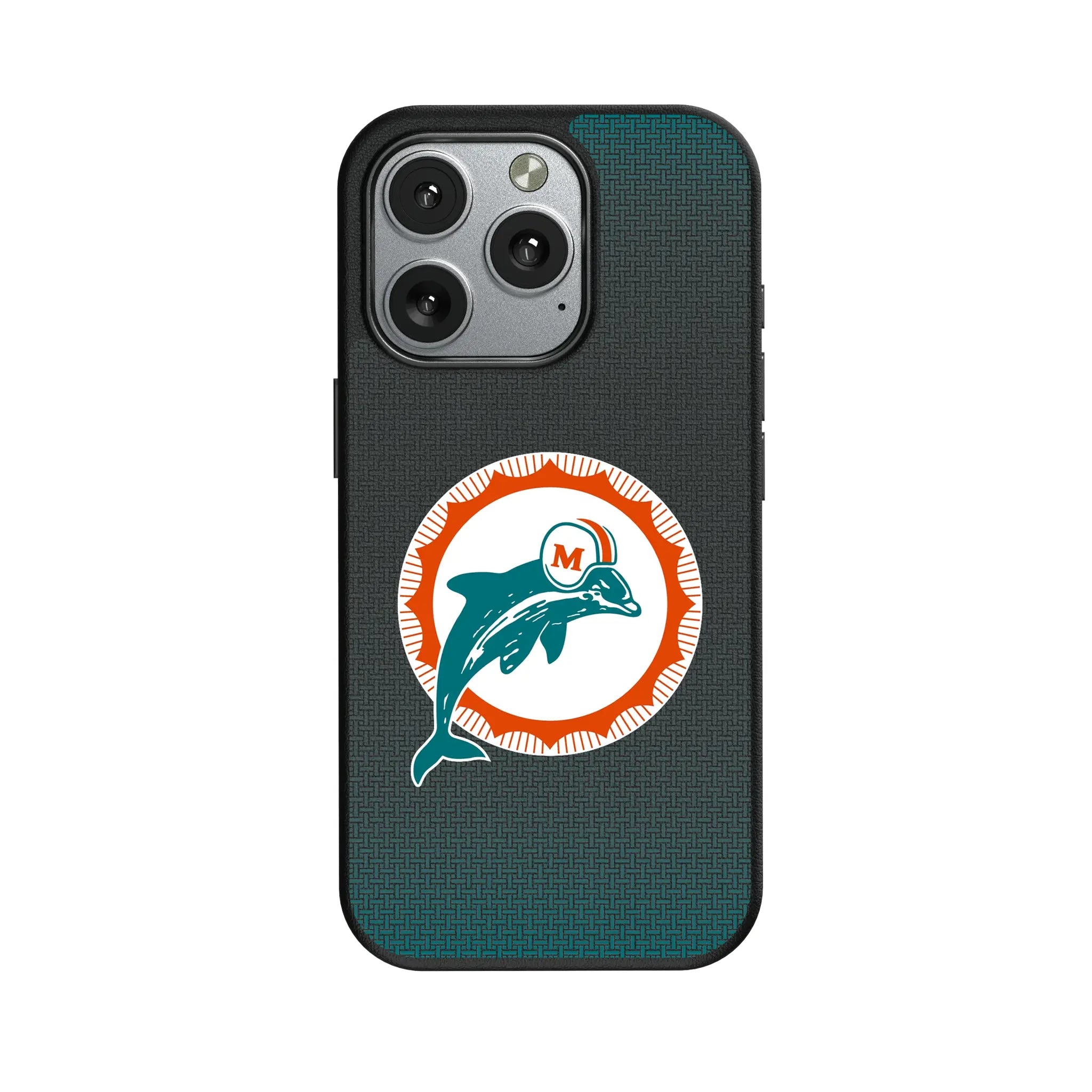 Miami Dolphins 1966-1973 Historic Collection Linen iPhone MagSafe Compatible Phone Case for Apple iPhone