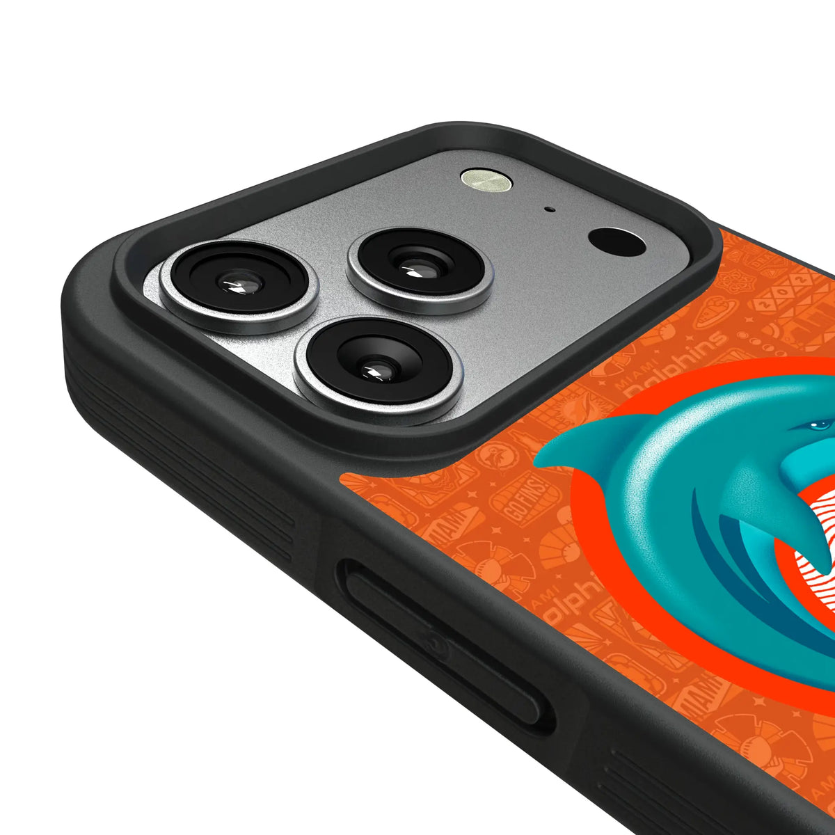 Miami Dolphins Deco iPhone Bump Phone Case for Apple iPhone - Detail#Device_iPhone 17 Pro
