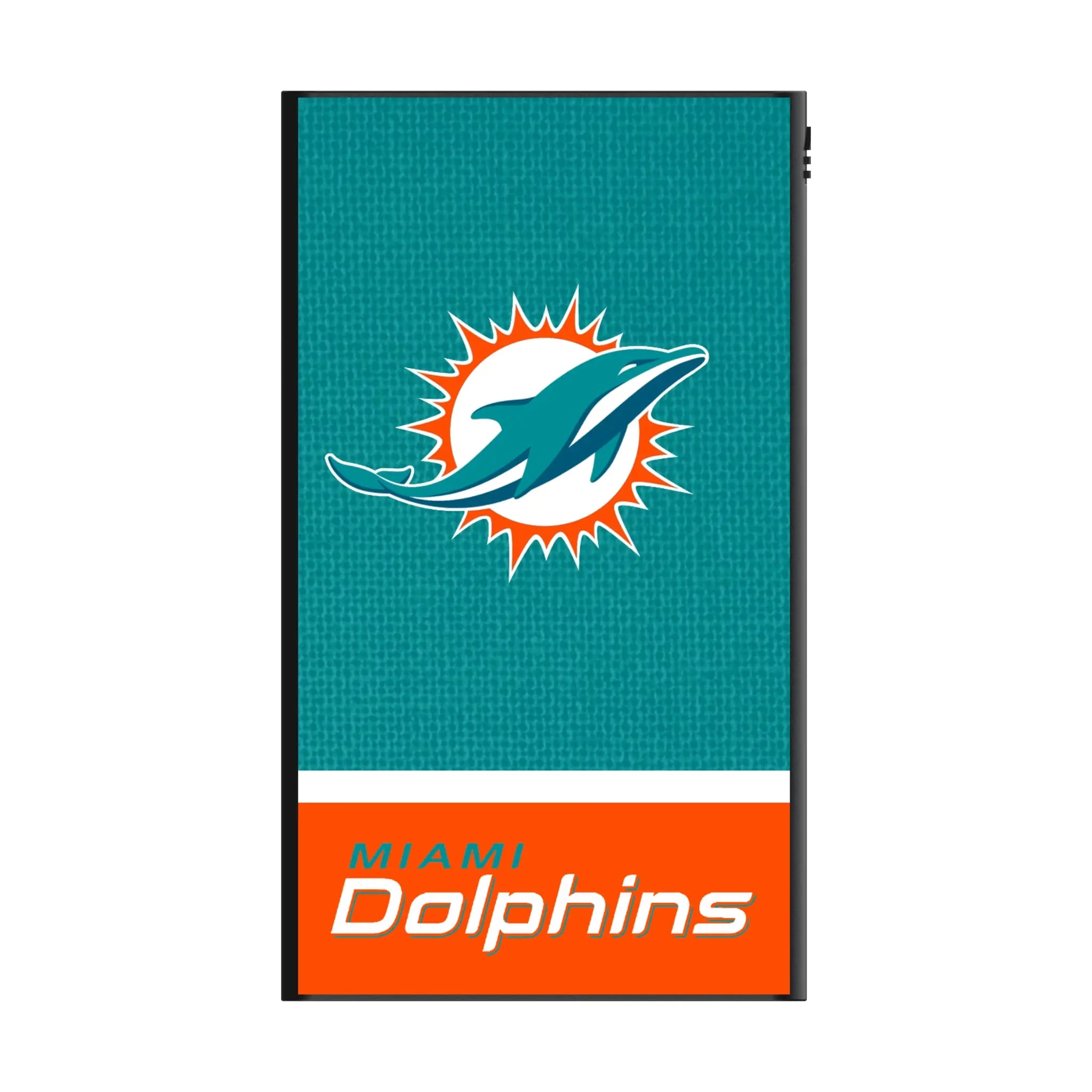 Miami Dolphins Endzone Solid 5000mAh Flat Power Bank
