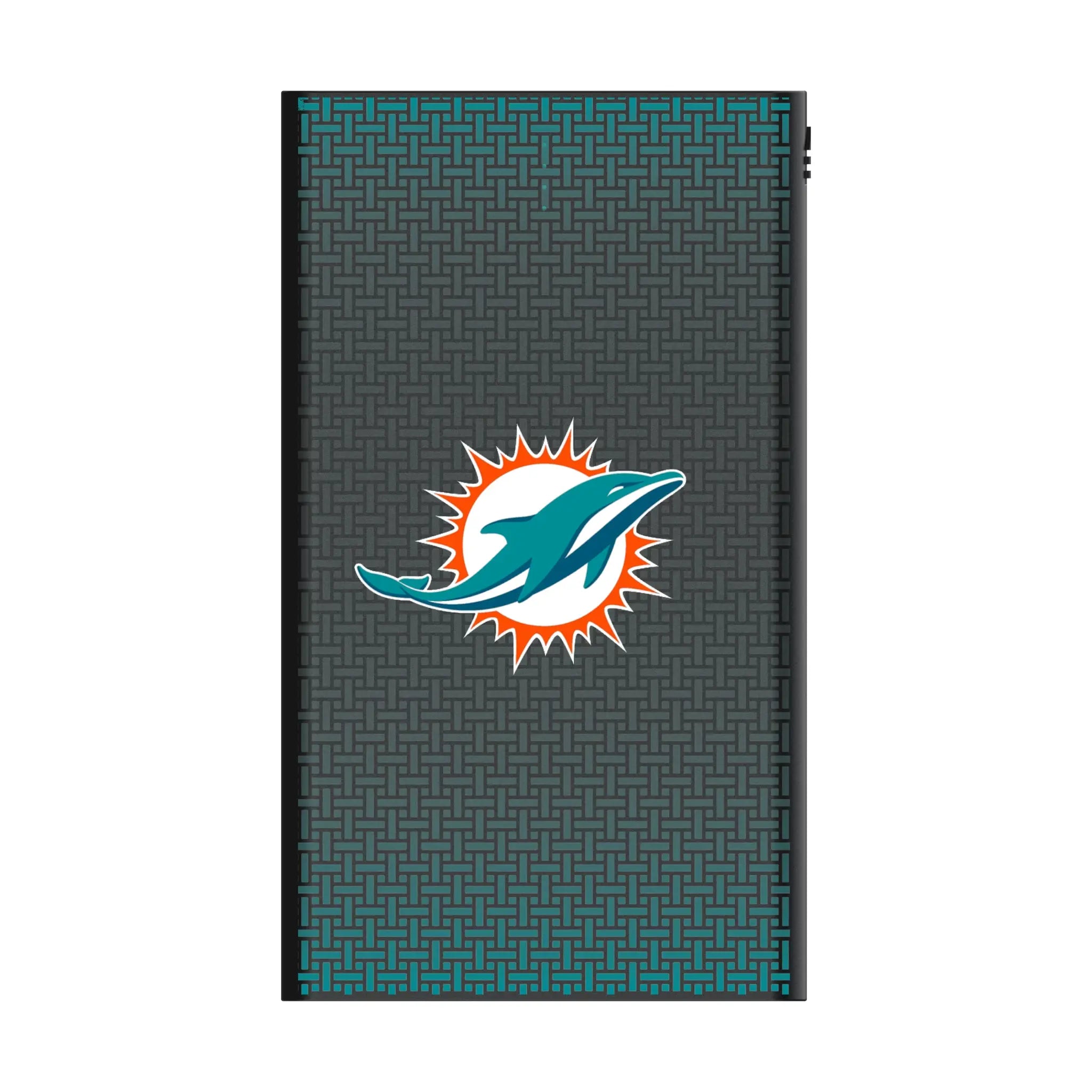 Miami Dolphins Linen 5000mAh Flat Power Bank