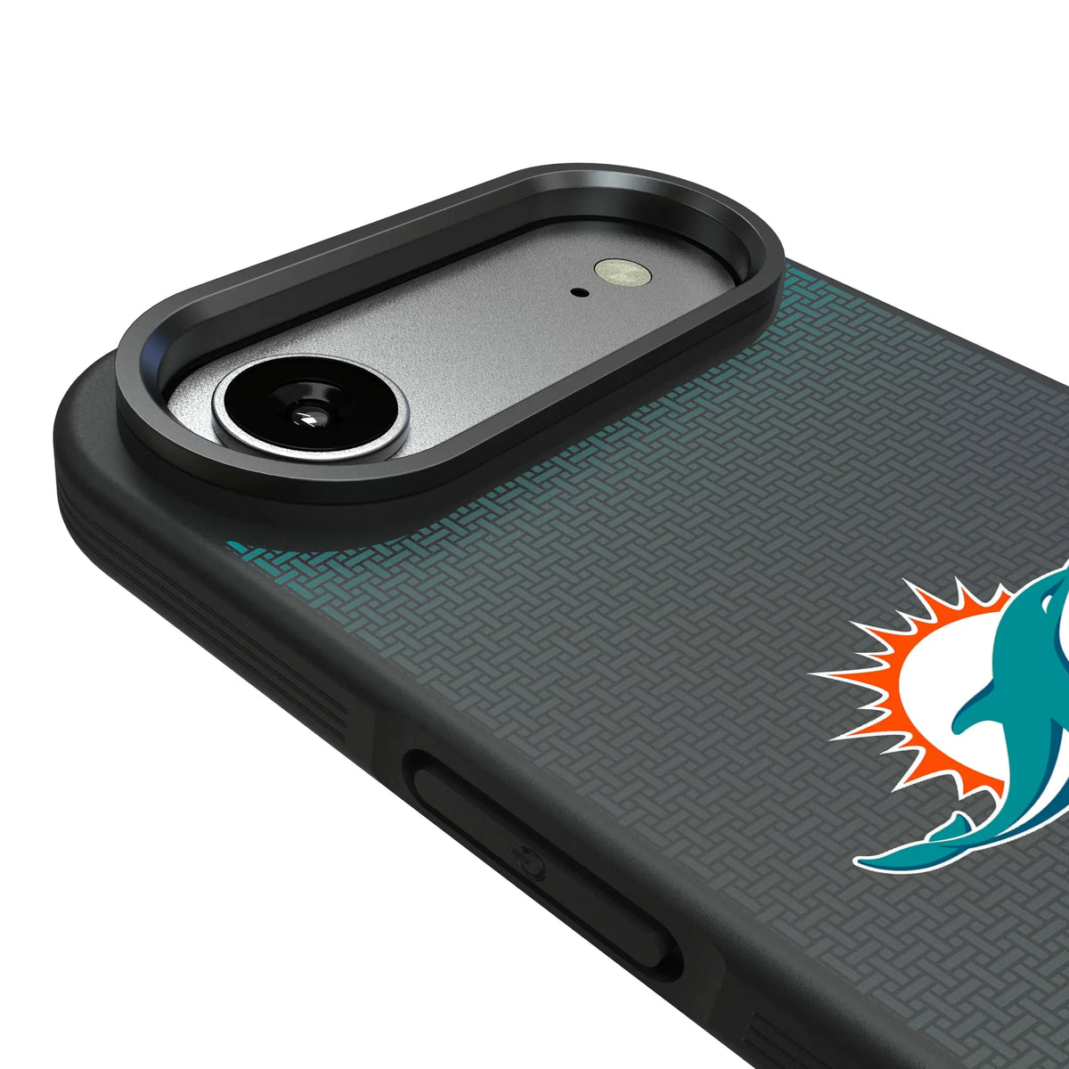 Miami Dolphins Linen iPhone Bump Phone Case for Apple iPhone - Detail#Device_iPhone Air