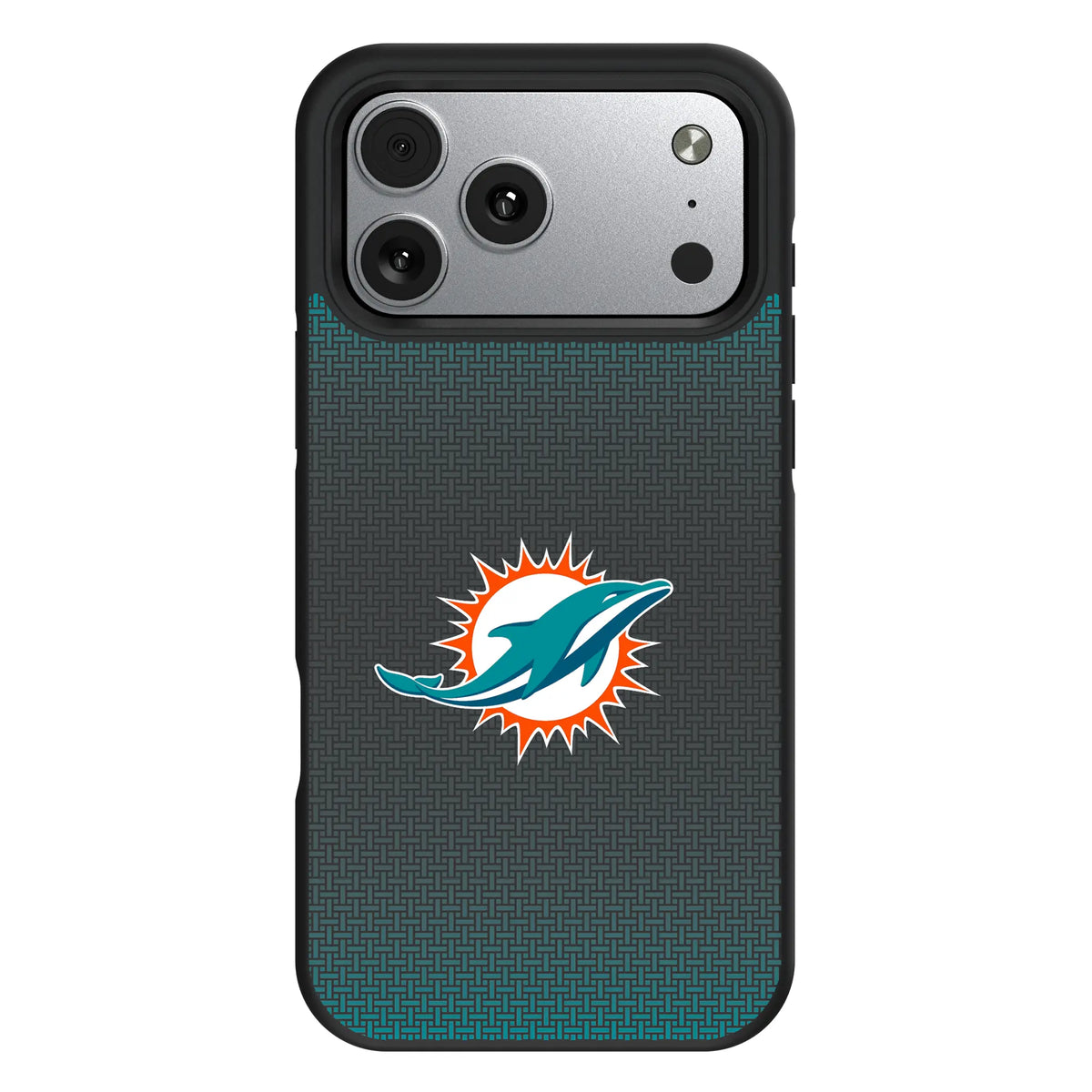 Miami Dolphins Linen iPhone Bump Phone Case for Apple iPhone#Device_iPhone 17 Pro Max