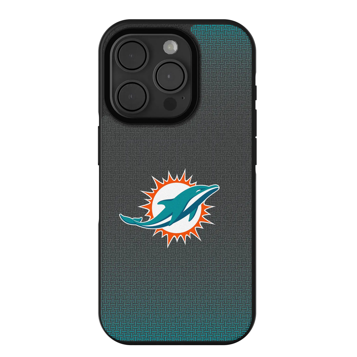 Miami Dolphins Linen iPhone Bump Phone Case for Apple iPhone