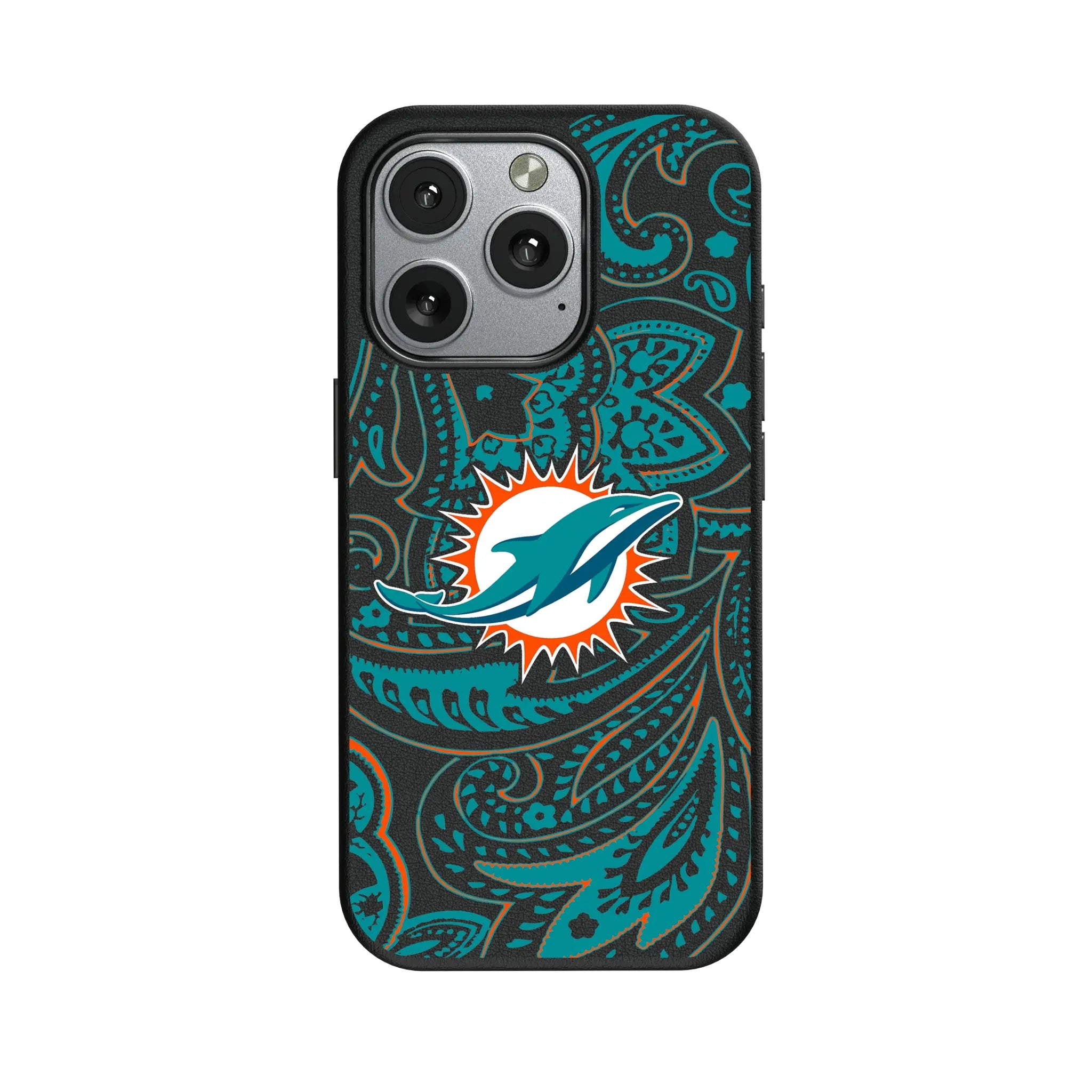 Miami Dolphins Paisley iPhone MagSafe Compatible Phone Case for Apple iPhone