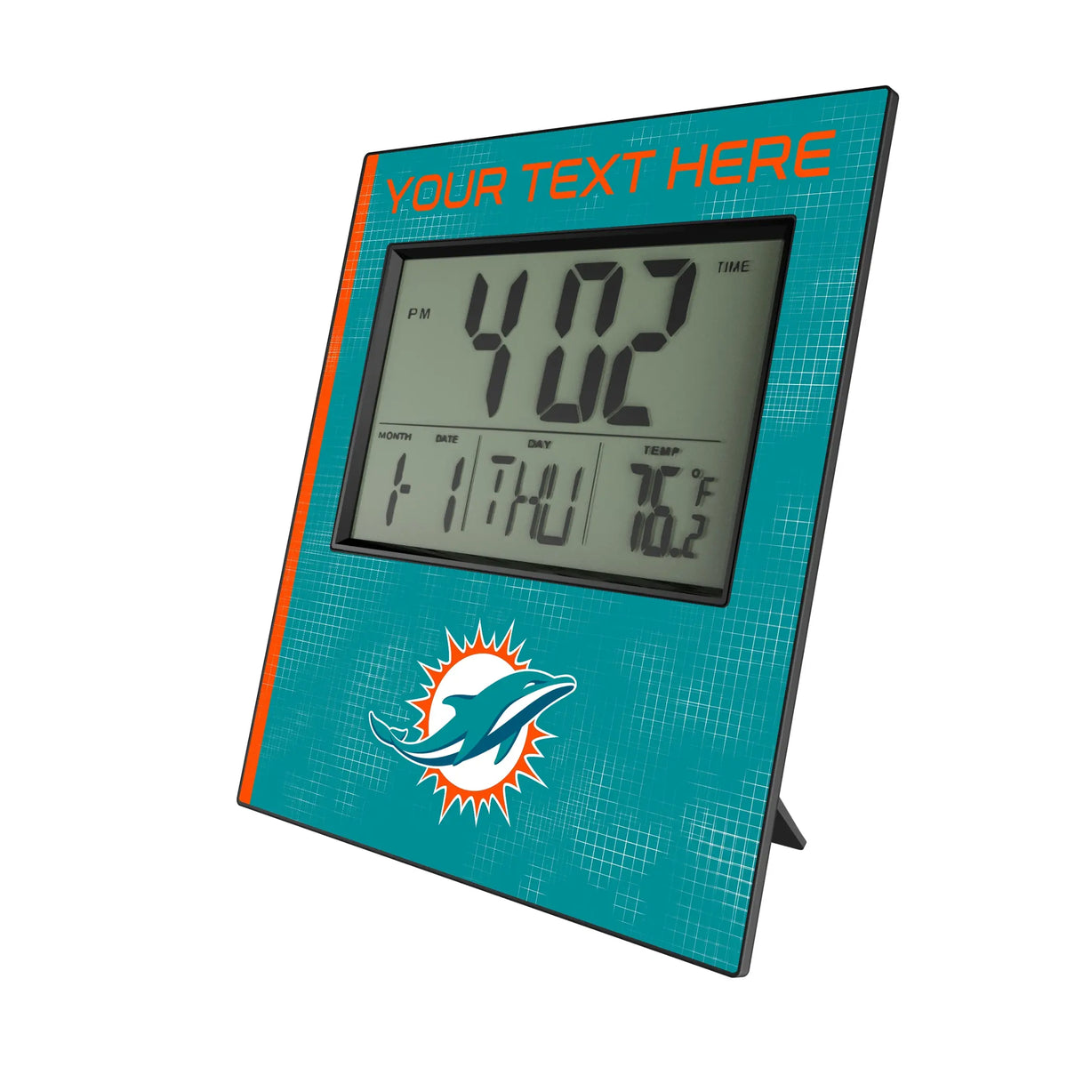 Miami Dolphins Personalized Hatch Wall Clock