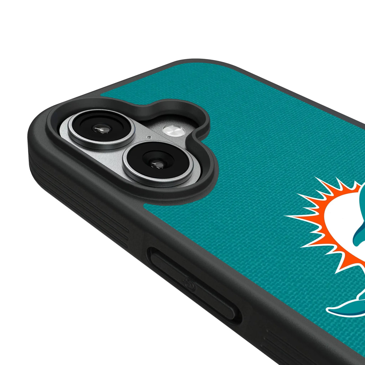 Miami Dolphins Personalized Stripe iPhone Bump Phone Case for Apple iPhone - Detail#Device_iPhone 17