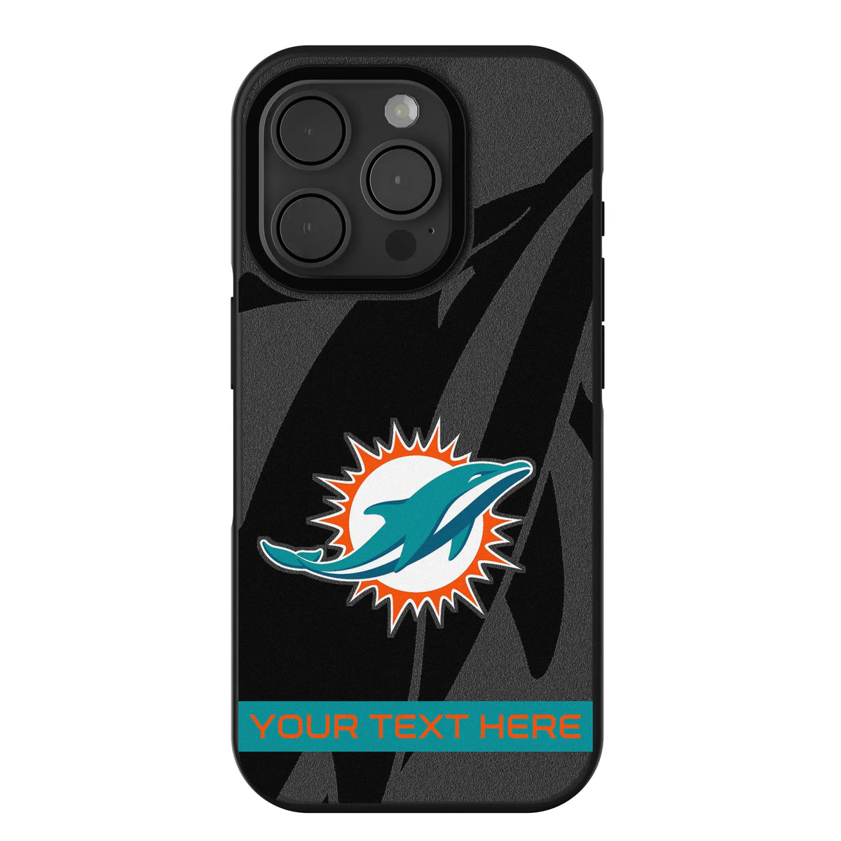 Miami Dolphins Personalized Tilt iPhone Bump Phone Case for Apple iPhone