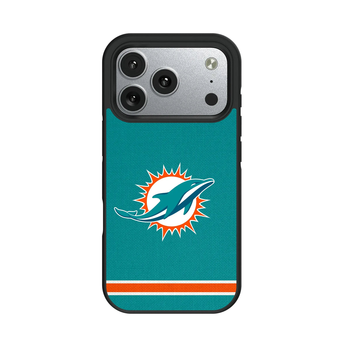Miami Dolphins Stripe iPhone Bump Phone Case for Apple iPhone#Device_iPhone 17 Pro