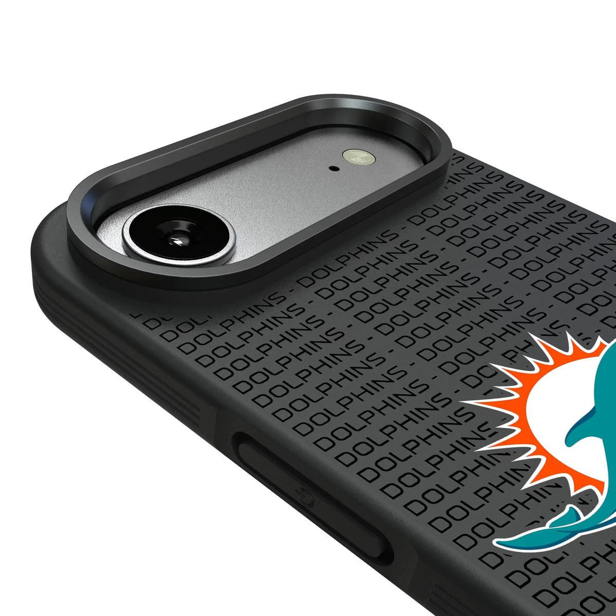 Miami Dolphins Text Backdrop iPhone Bump Phone Case for Apple iPhone - Detail#Device_iPhone Air