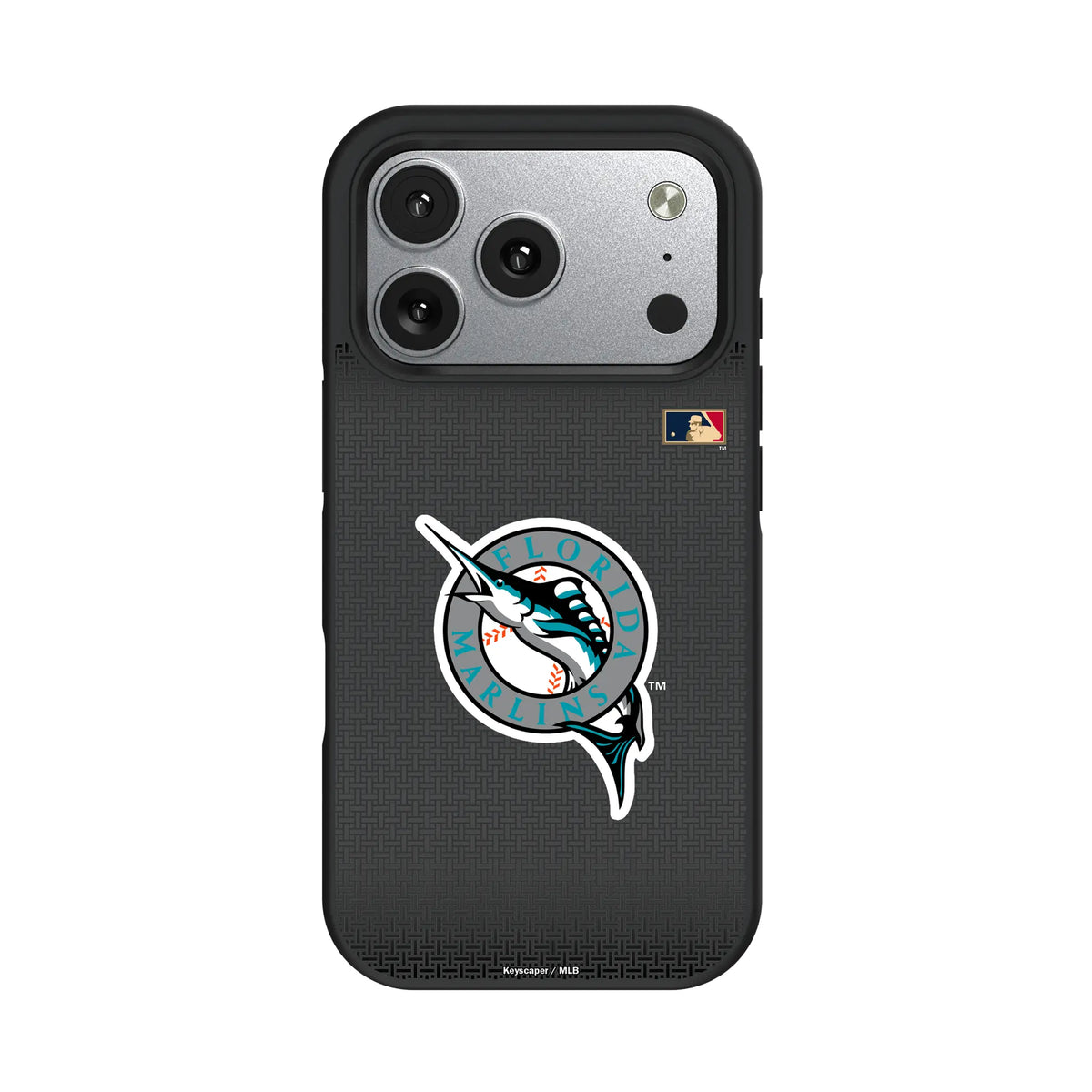 Miami Marlins 1993-2011 - Cooperstown Collection Linen iPhone Bump Phone Case for Apple iPhone#Device_iPhone 17 Pro