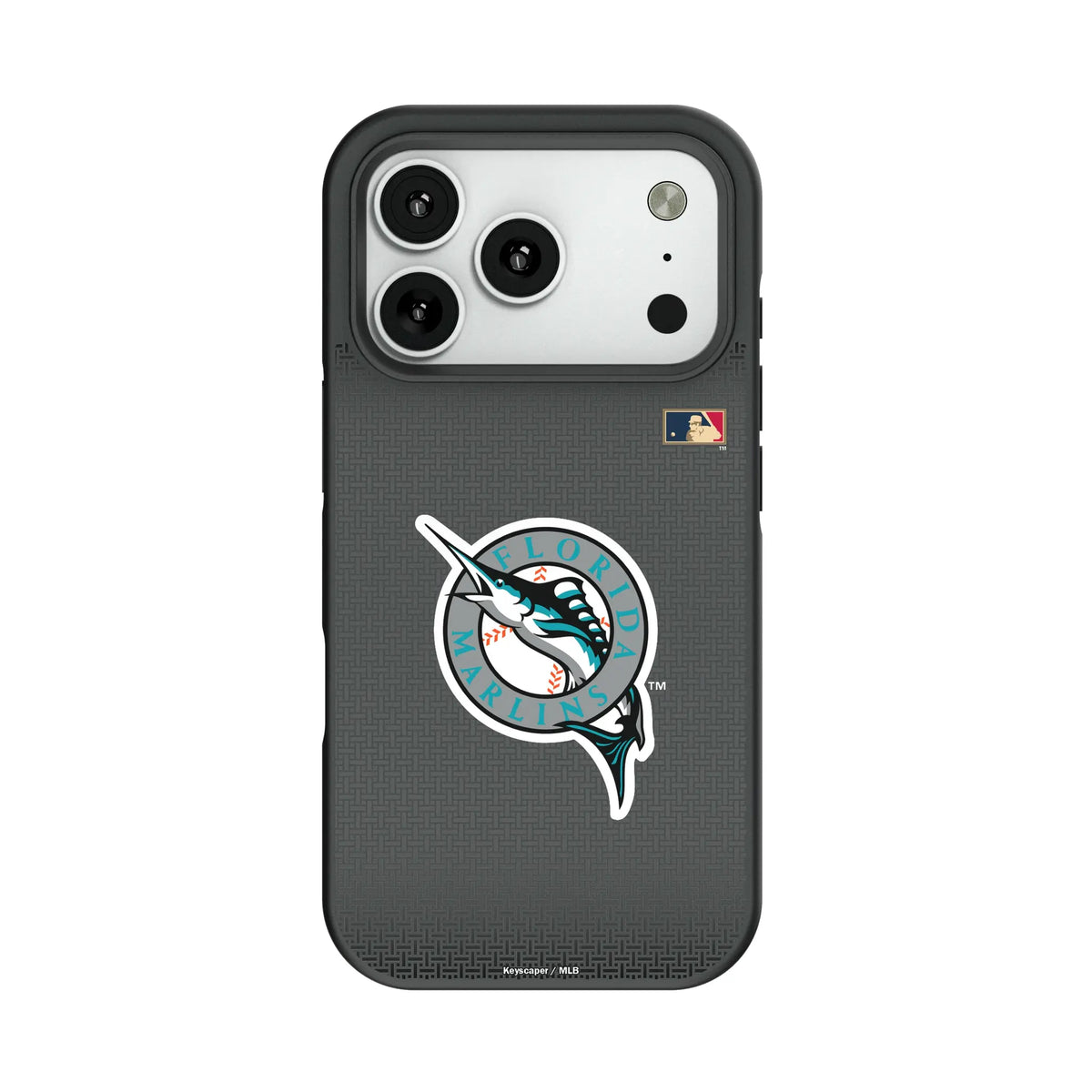 Miami Marlins 1993-2011 - Cooperstown Collection Linen Bump Phone Case for Apple iPhone