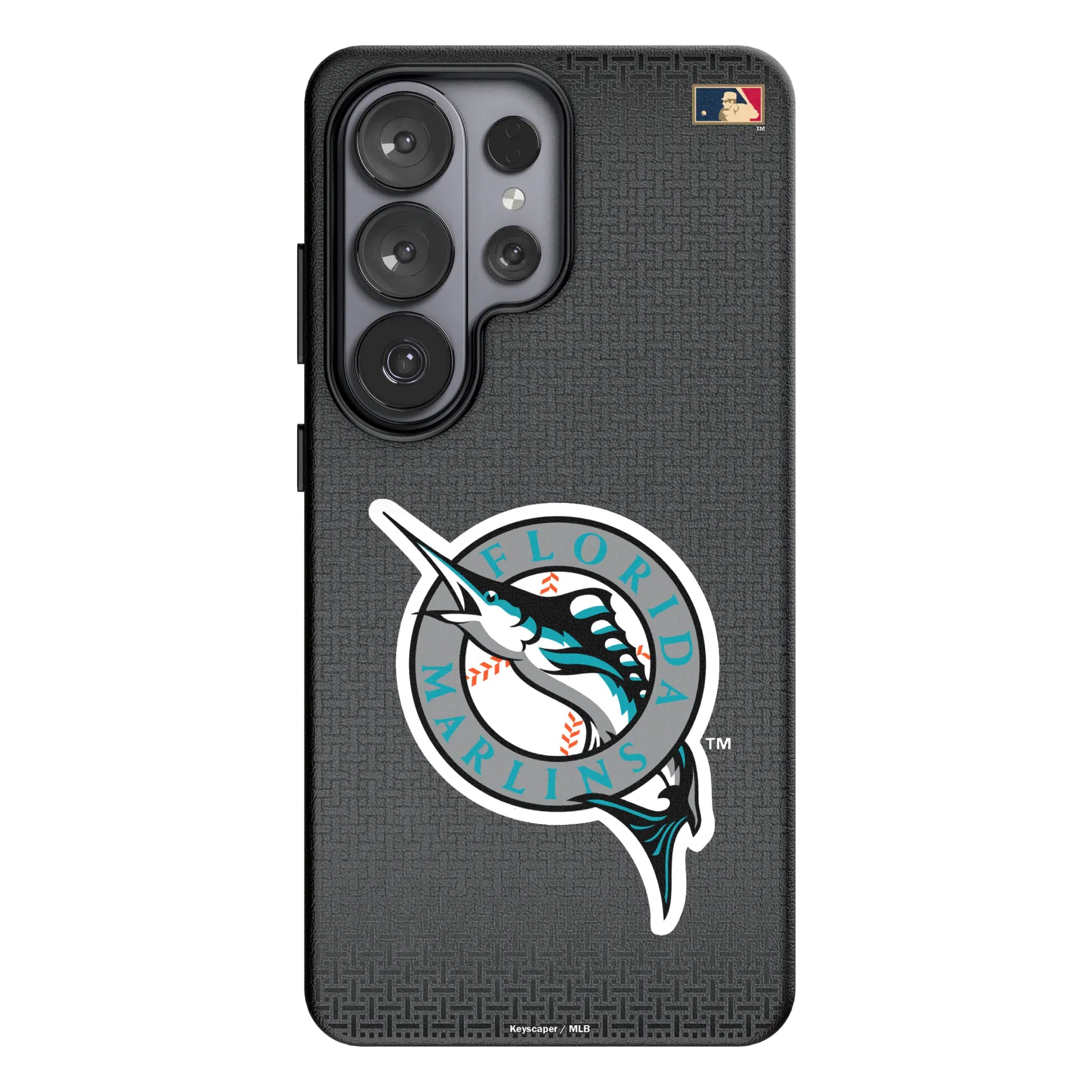 Miami Marlins 1993-2011 - Cooperstown Collection Linen Galaxy MagSafe Compatible Phone Case for Samsung Galaxy#Device_Galaxy S26 Ultra