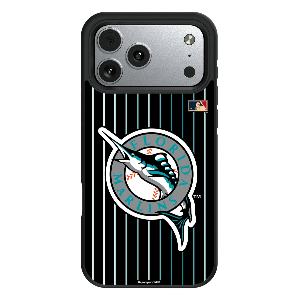 Miami Marlins 1993-2011 - Cooperstown Collection Pinstripe iPhone Bump Phone Case for Apple iPhone#Device_iPhone 17 Pro Max