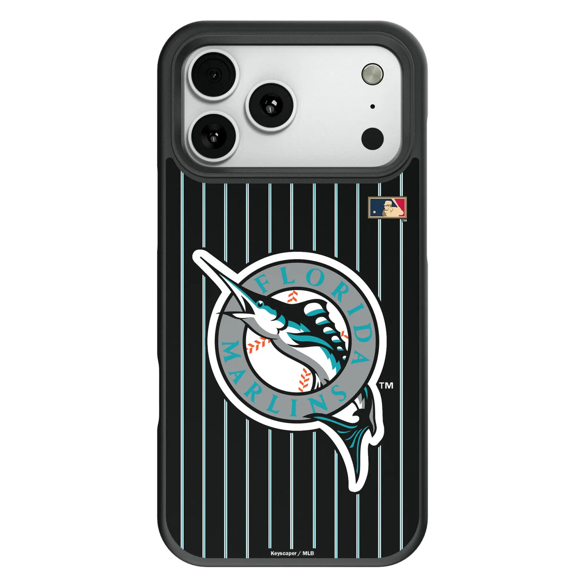 Miami Marlins 1993-2011 - Cooperstown Collection Pinstripe Bump Phone Case for Apple iPhone