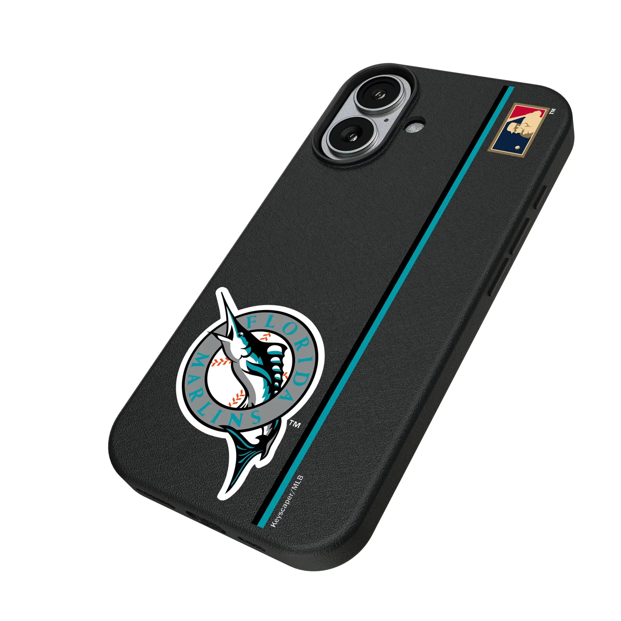 Miami Marlins 1993-2011 - Cooperstown Collection Sidebar iPhone MagSafe Compatible Phone Case for Apple iPhone - Isometric View#Device_iPhone 17