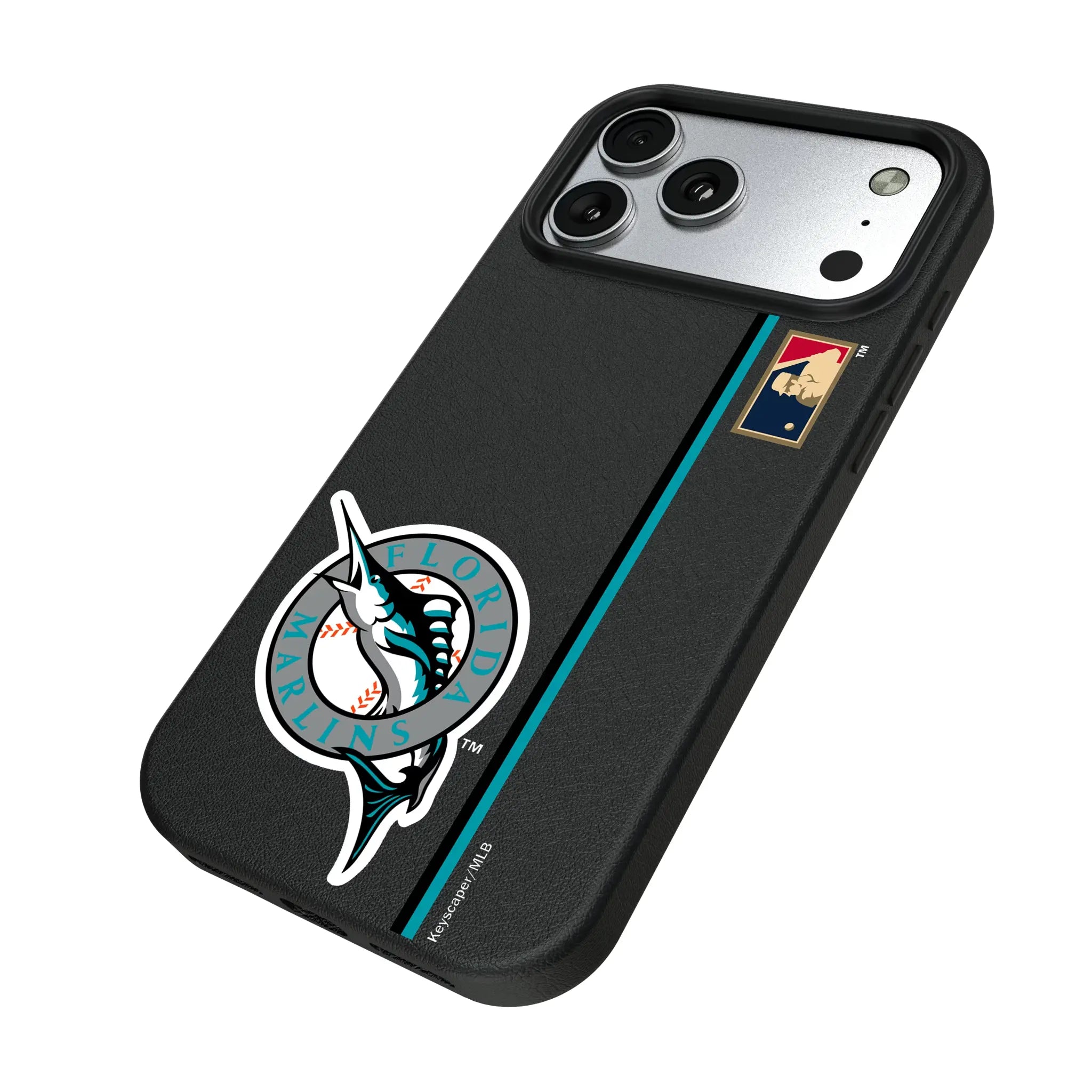 Miami Marlins 1993-2011 - Cooperstown Collection Sidebar iPhone MagSafe Compatible Phone Case for Apple iPhone - Isometric View#Device_iPhone 17 Pro Max