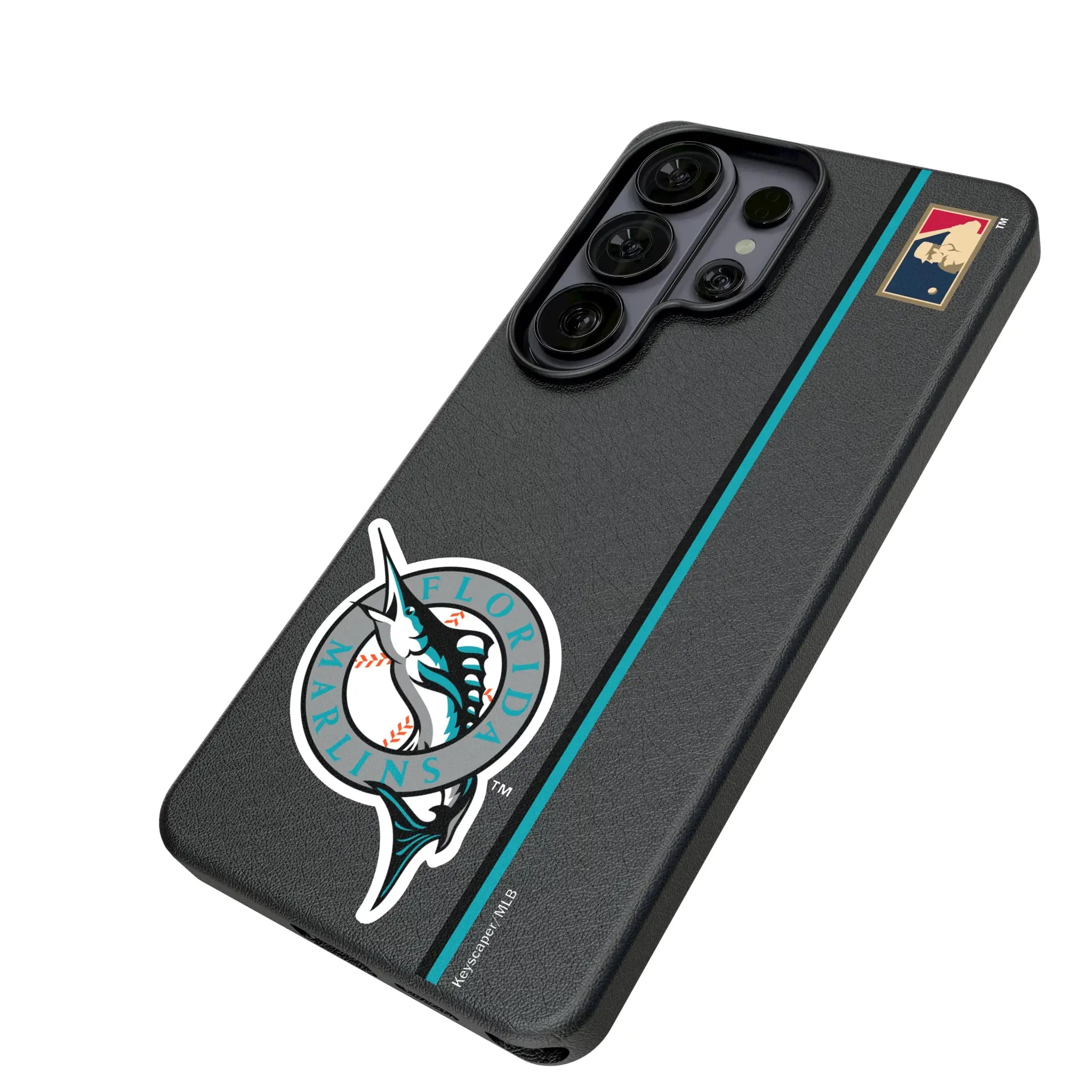 Miami Marlins 1993-2011 - Cooperstown Collection Sidebar Galaxy MagSafe Compatible Phone Case for Samsung Galaxy - Isometric View#Device_Galaxy S26 Ultra