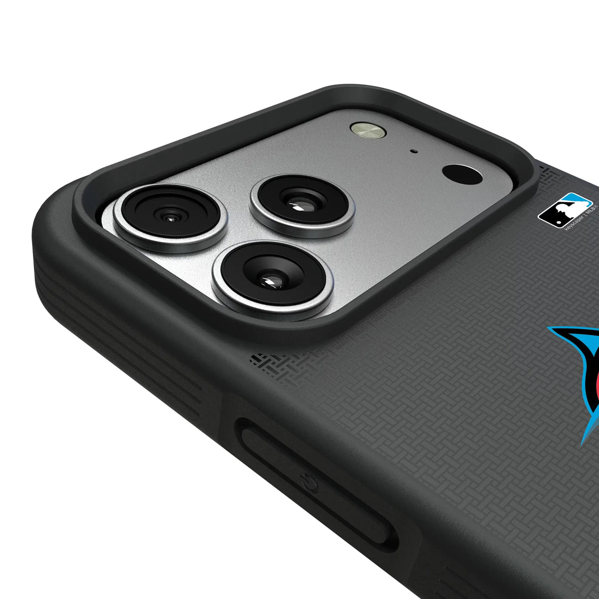 Miami Marlins Linen iPhone Bump Phone Case for Apple iPhone - Detail#Device_iPhone 17 Pro Max