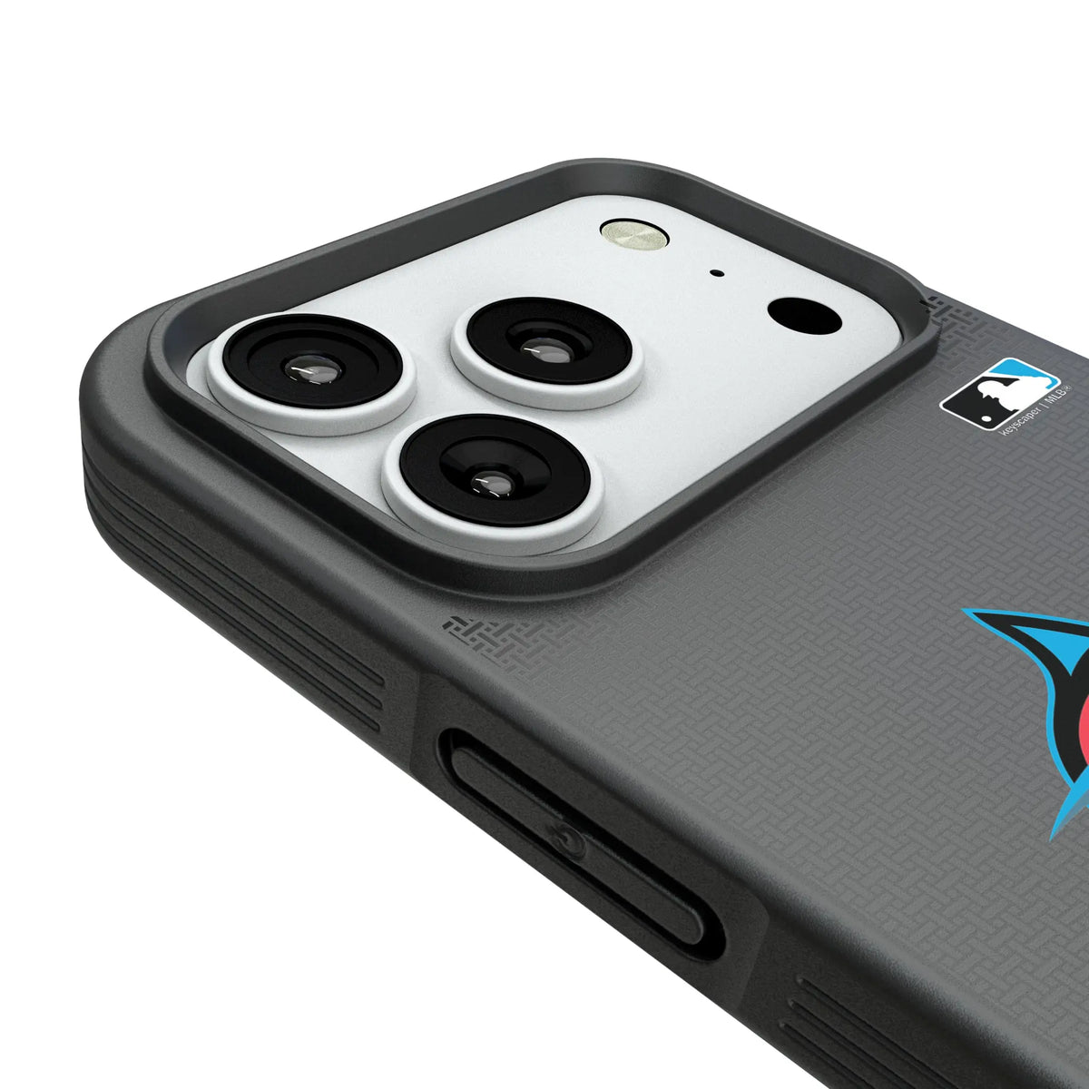 Miami Marlins Linen iPhone Bump Phone Case for Apple iPhone - Detail#Device_iPhone 18 Pro