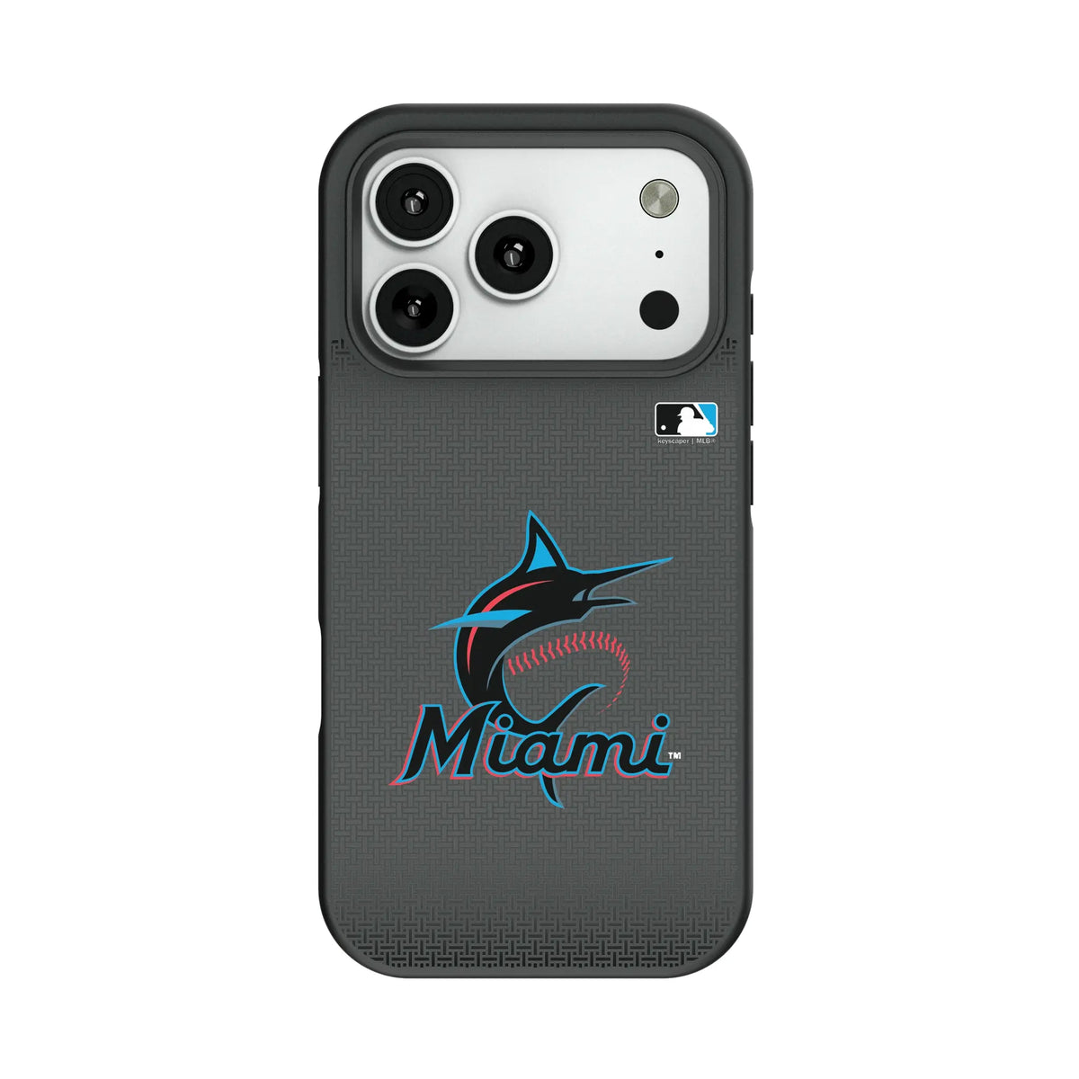 Miami Marlins Linen Bump Phone Case for Apple iPhone