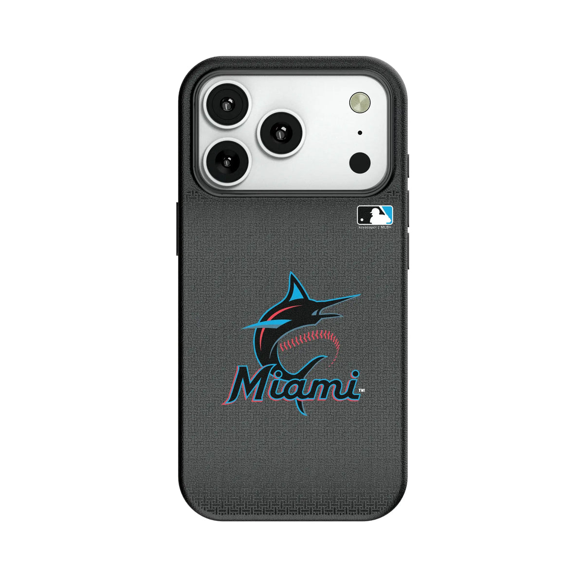 Miami Marlins Linen MagSafe Compatible Phone Case for Apple iPhone